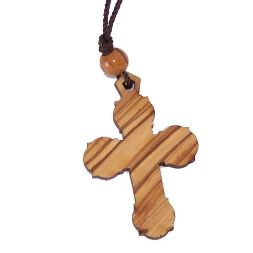  Eastern style Olivewood Crucifix with Mother of Pearls (60cm / 23.5 inches, Cross is 5cm or 2 inches)、mySite、elrpsem3k