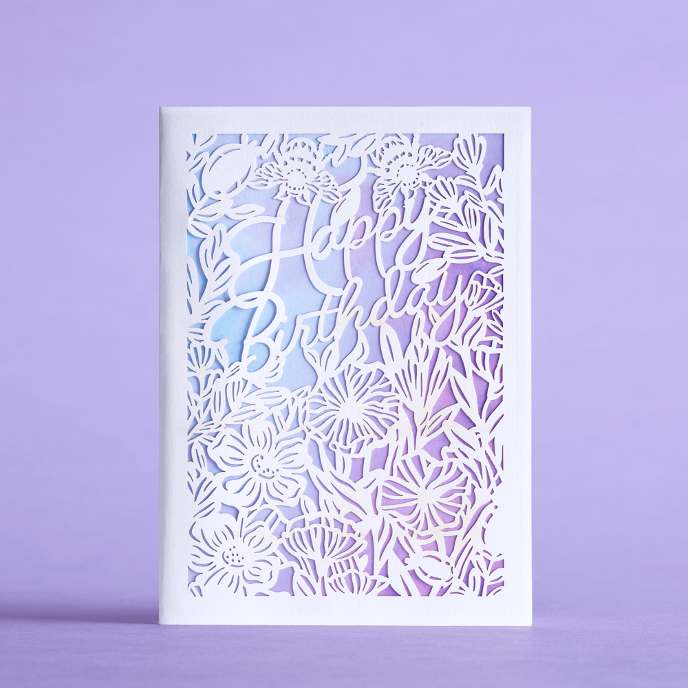 Floral Bee Birthday: Lovepop Moments™ Card、mySite、solidvoid