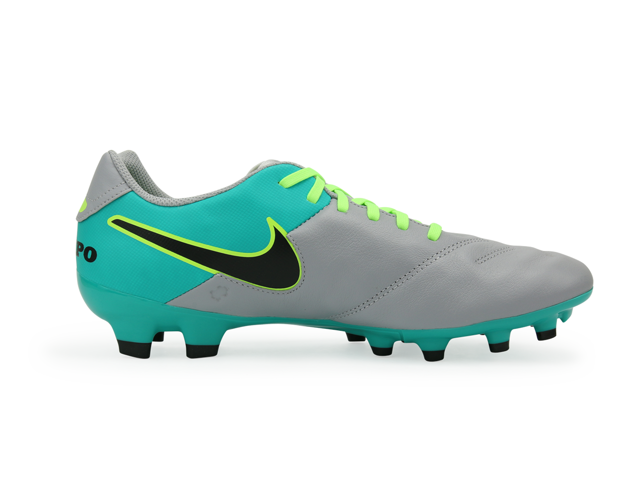 Nike Men's Tiempo Genio II FG Wolf Grey/Black/Clear Jade、mySite、bottomscart