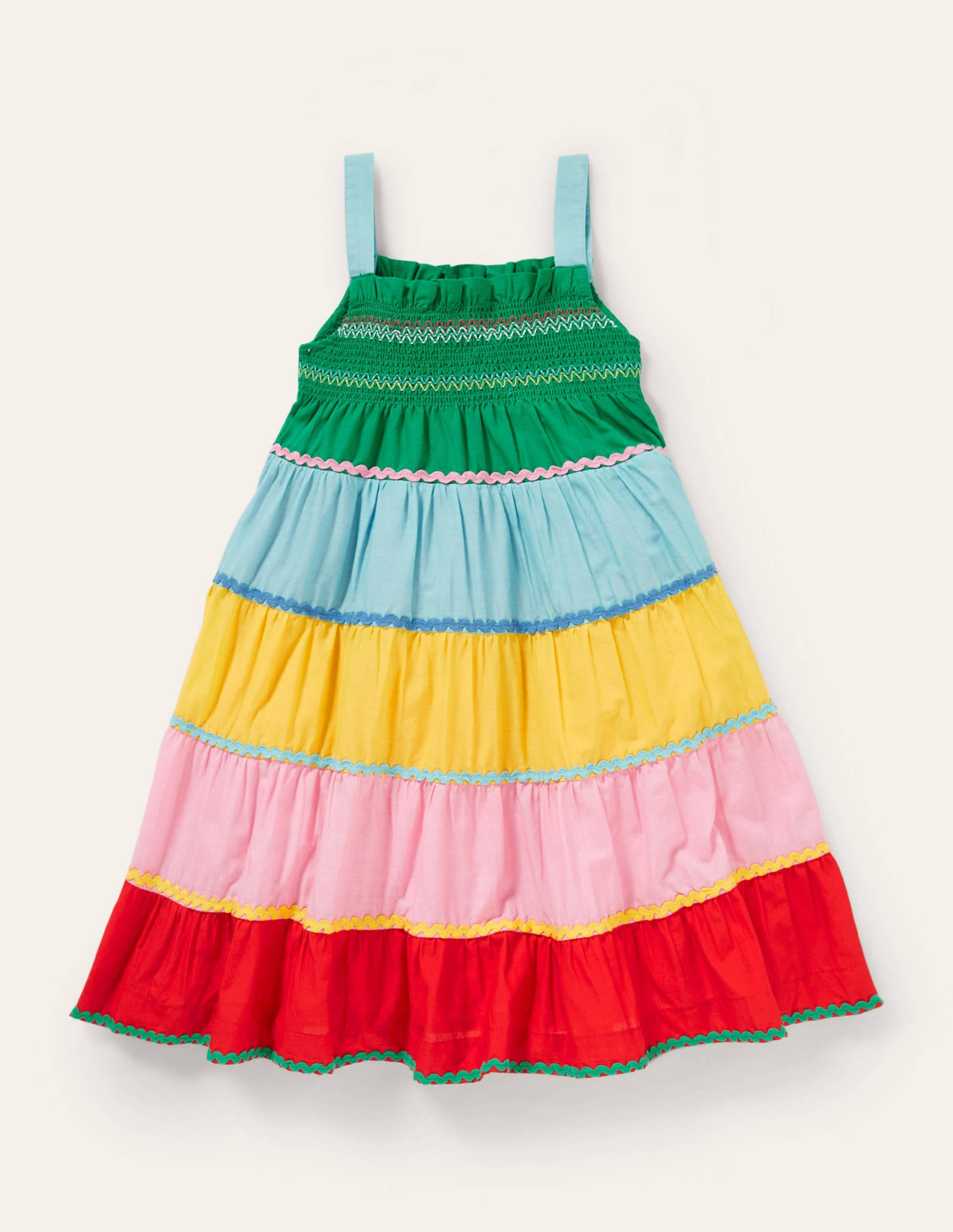  Smocked Sun Dress-Multi Colourblock、mySite、ashleygrahame