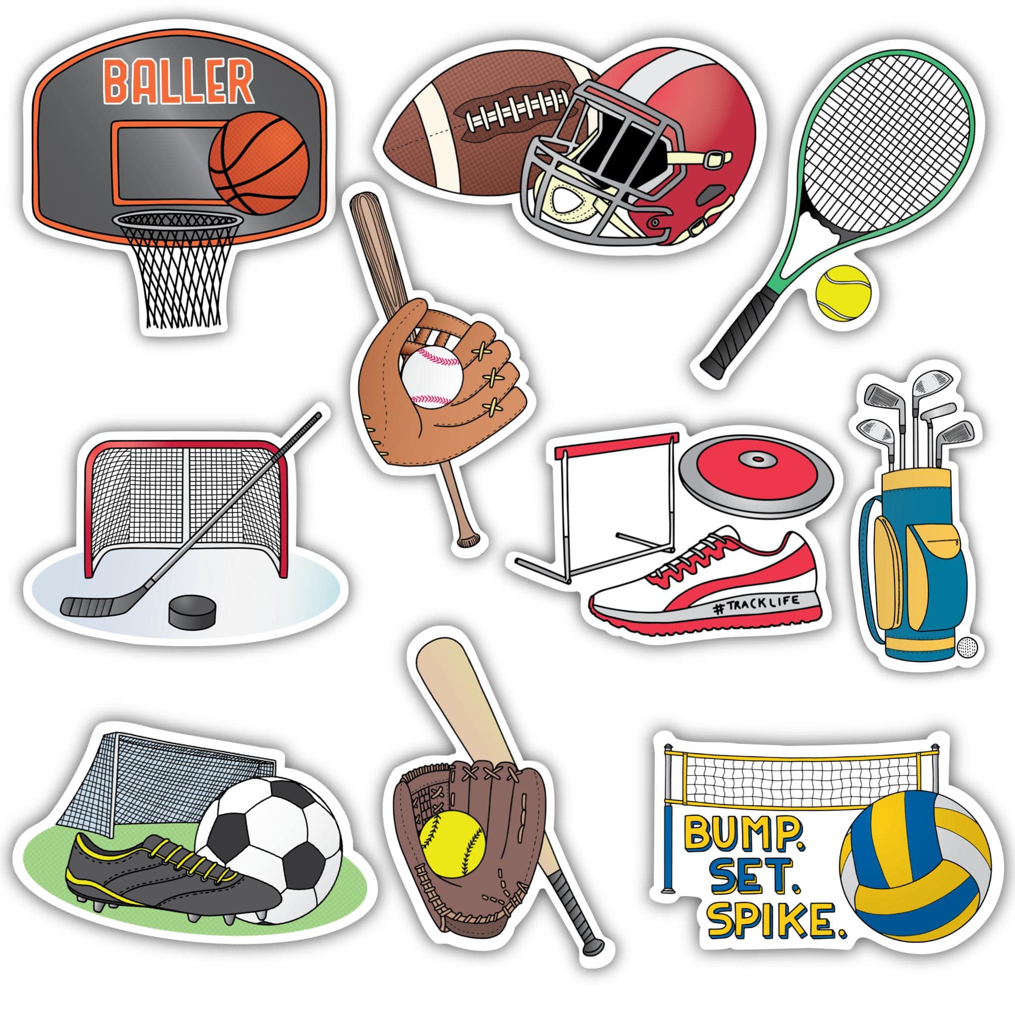  Sports Sticker 10 Pack、mySite、elrpsem3k
