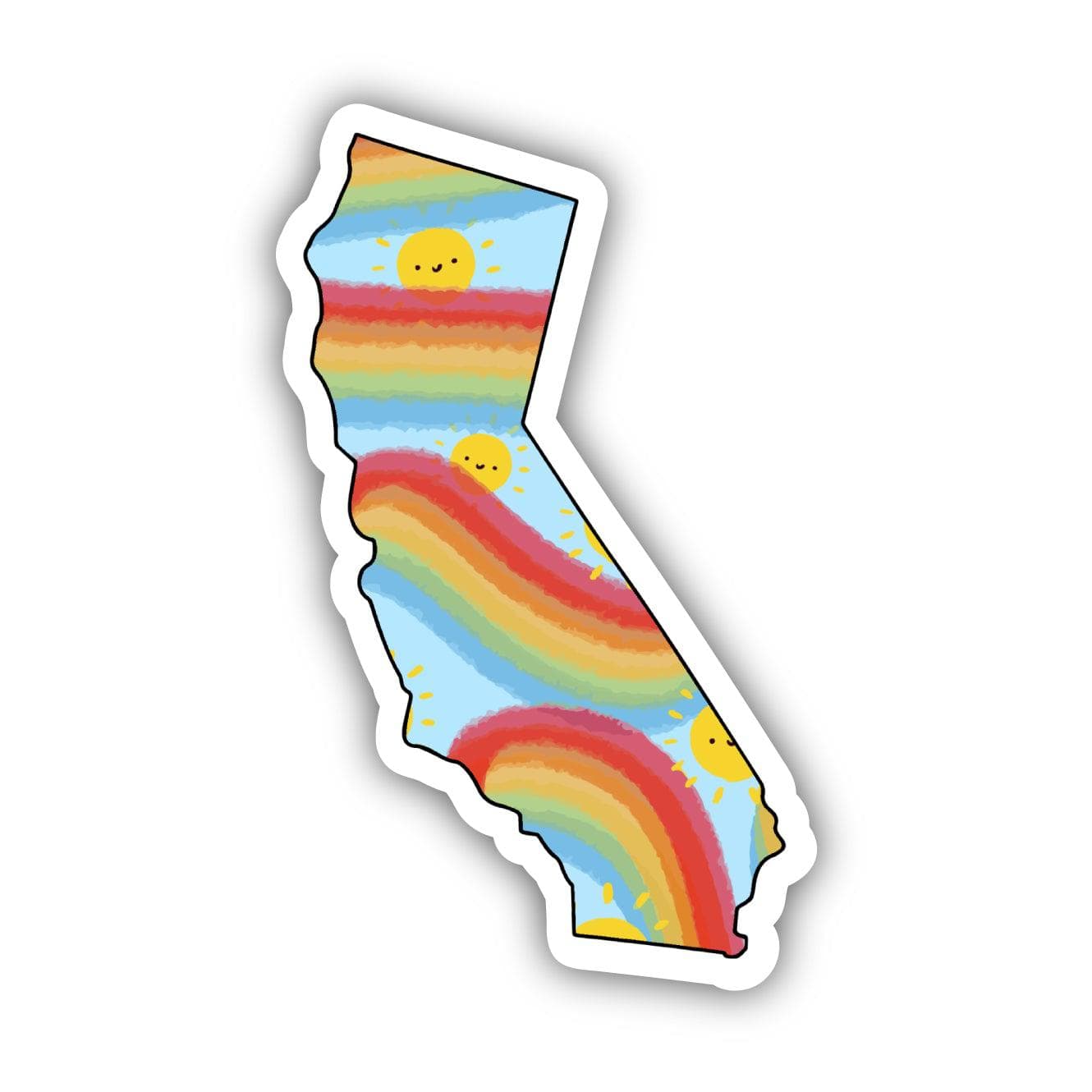  California Rainbow Fun Sticker、mySite、ghnorth