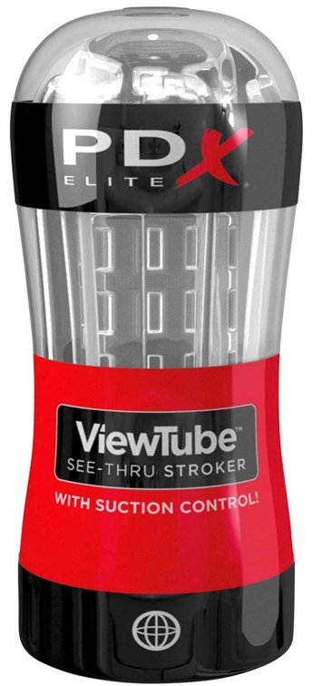 PDX Elite View Tube See Thru Stroker | Suction Control、mySite、bottomscart