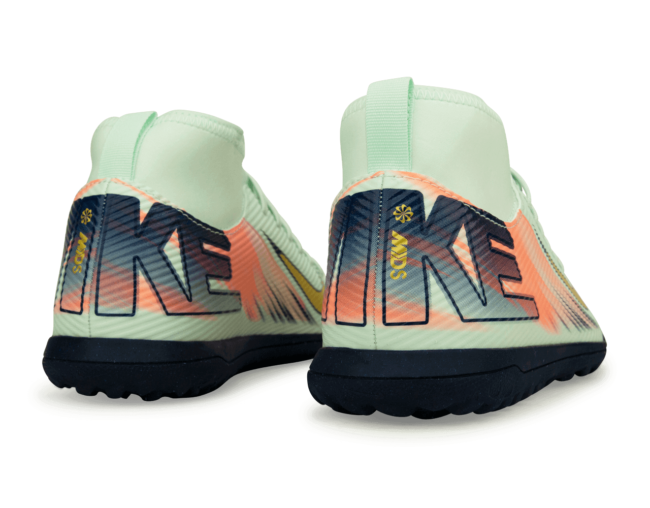 Nike Kids Mercurial Superfly 10 Club MDS 009 TF Barely Green/Metallic Gold、mySite、noshort