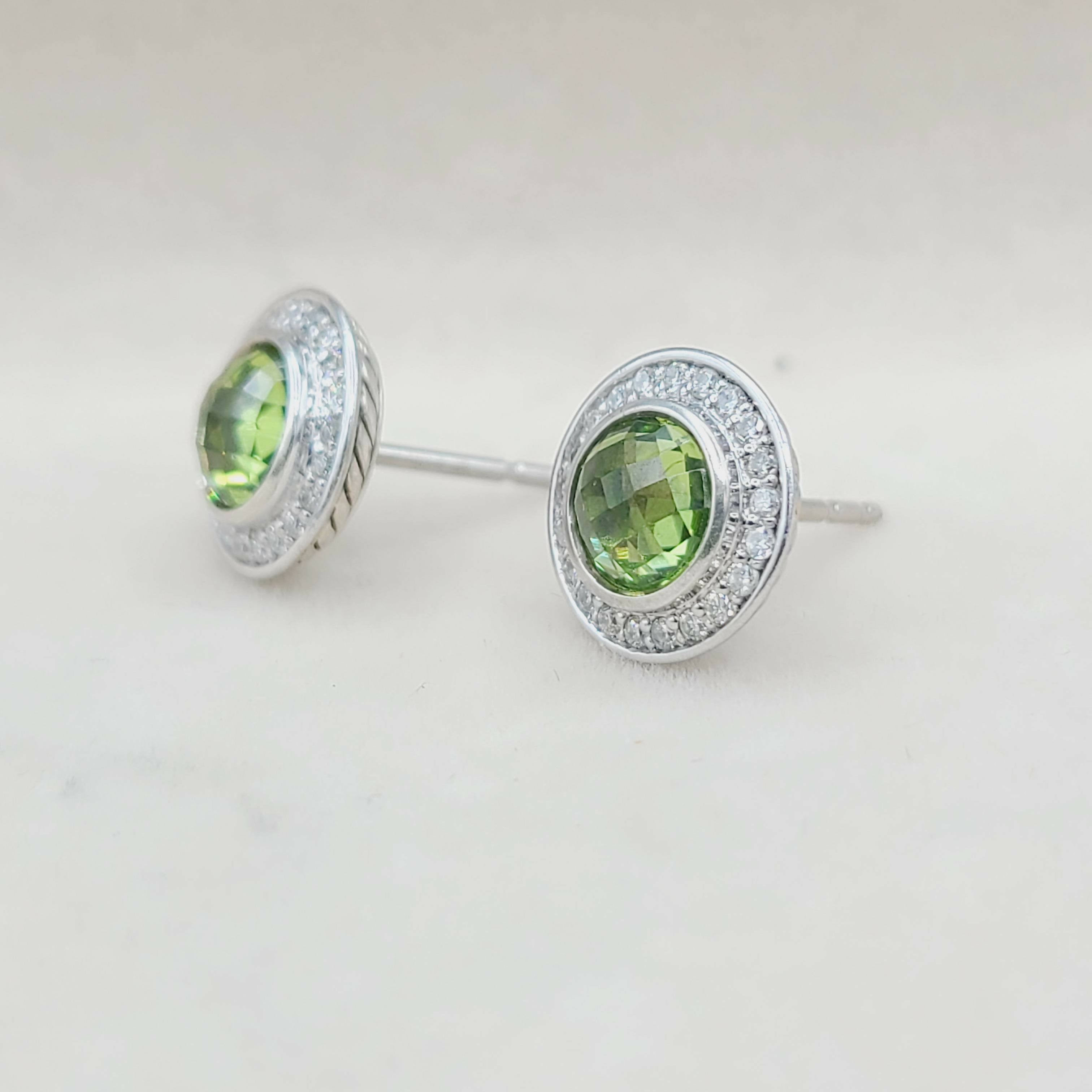 David Yurman Cerise Earrings Peridot & Diamonds、mySite、hinf8tx79