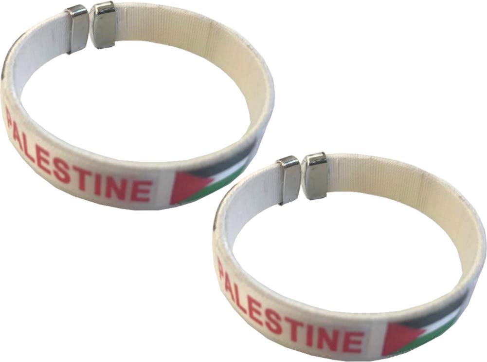 Holy Land Market Palestine Support and Fan - Pair of Palestine Flag Wristbands、mySite、topwebapps
