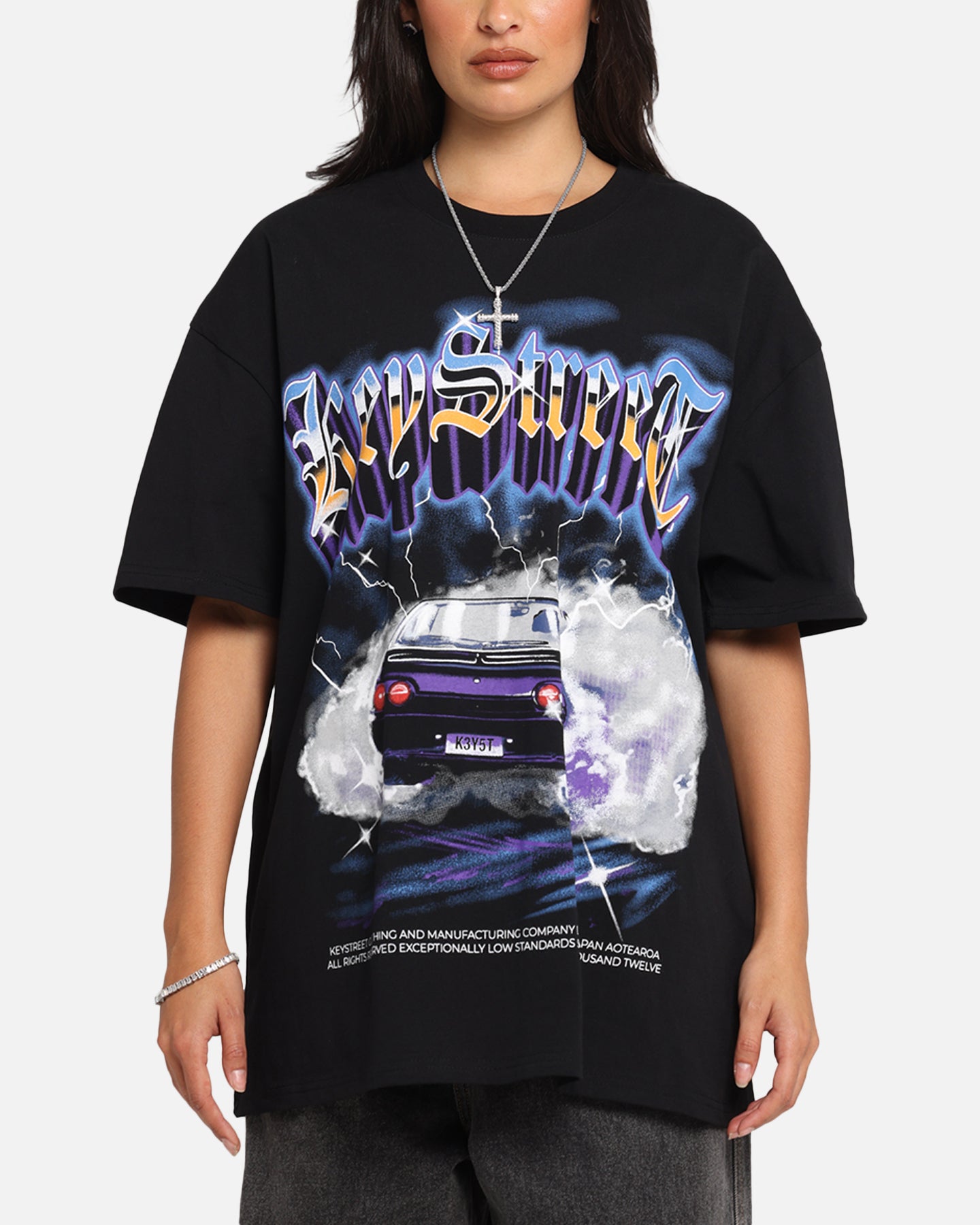 Key Street Burnout T-Shirt Black、mySite、zt4zffjzw