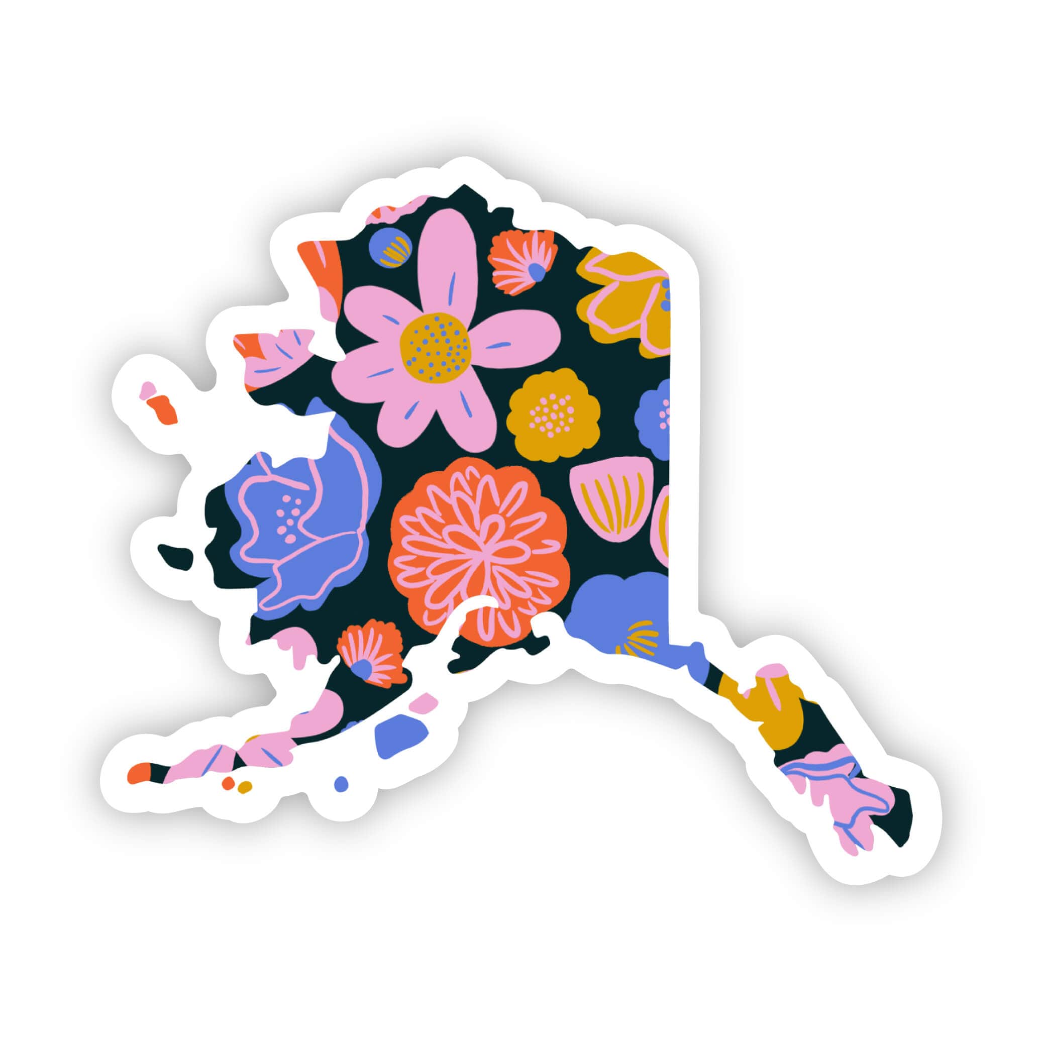  Alaska Sticker - Colorful Flower、mySite、ghnorth