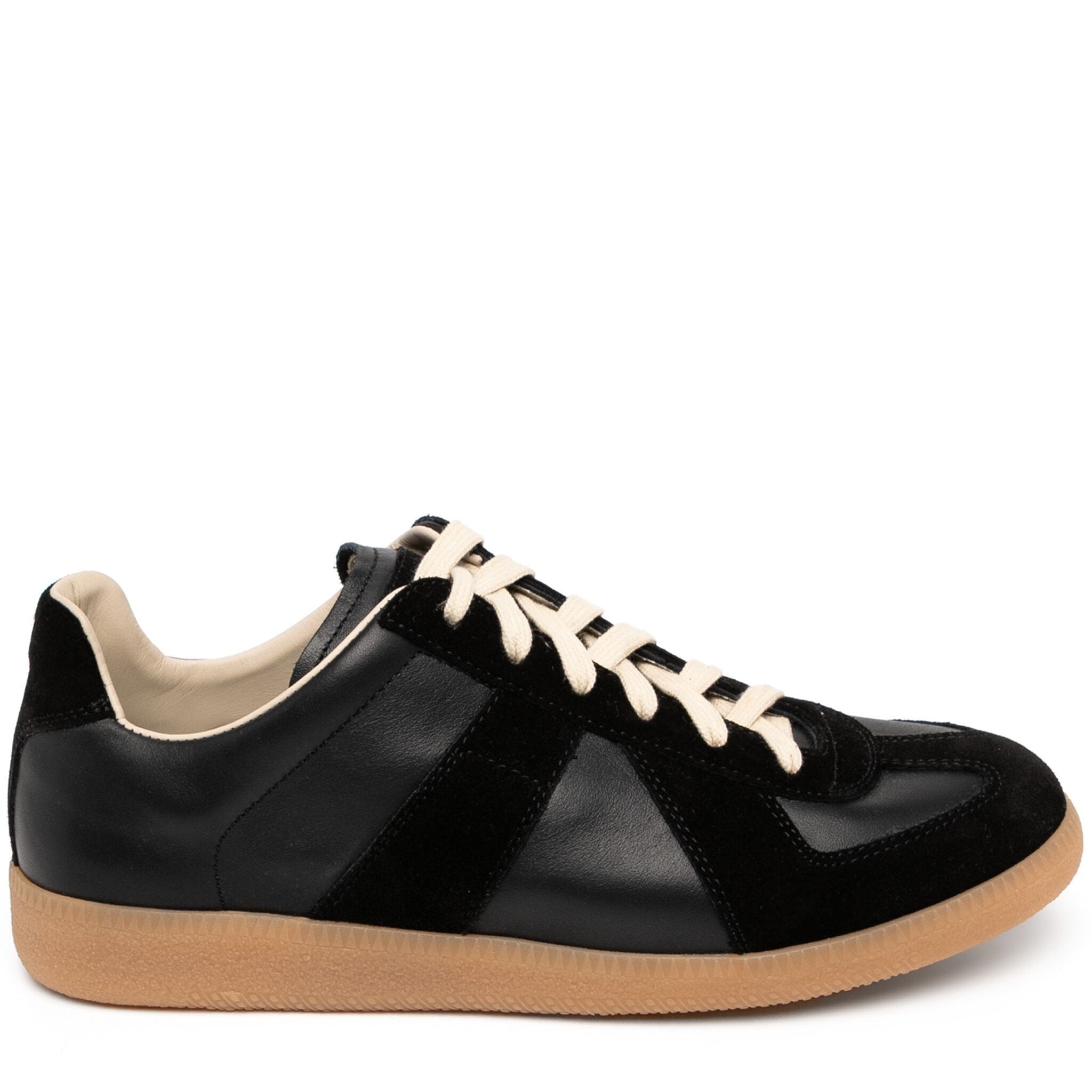 Maison Margiela Lace Up Black Trainers、mySite、garminoutage.com