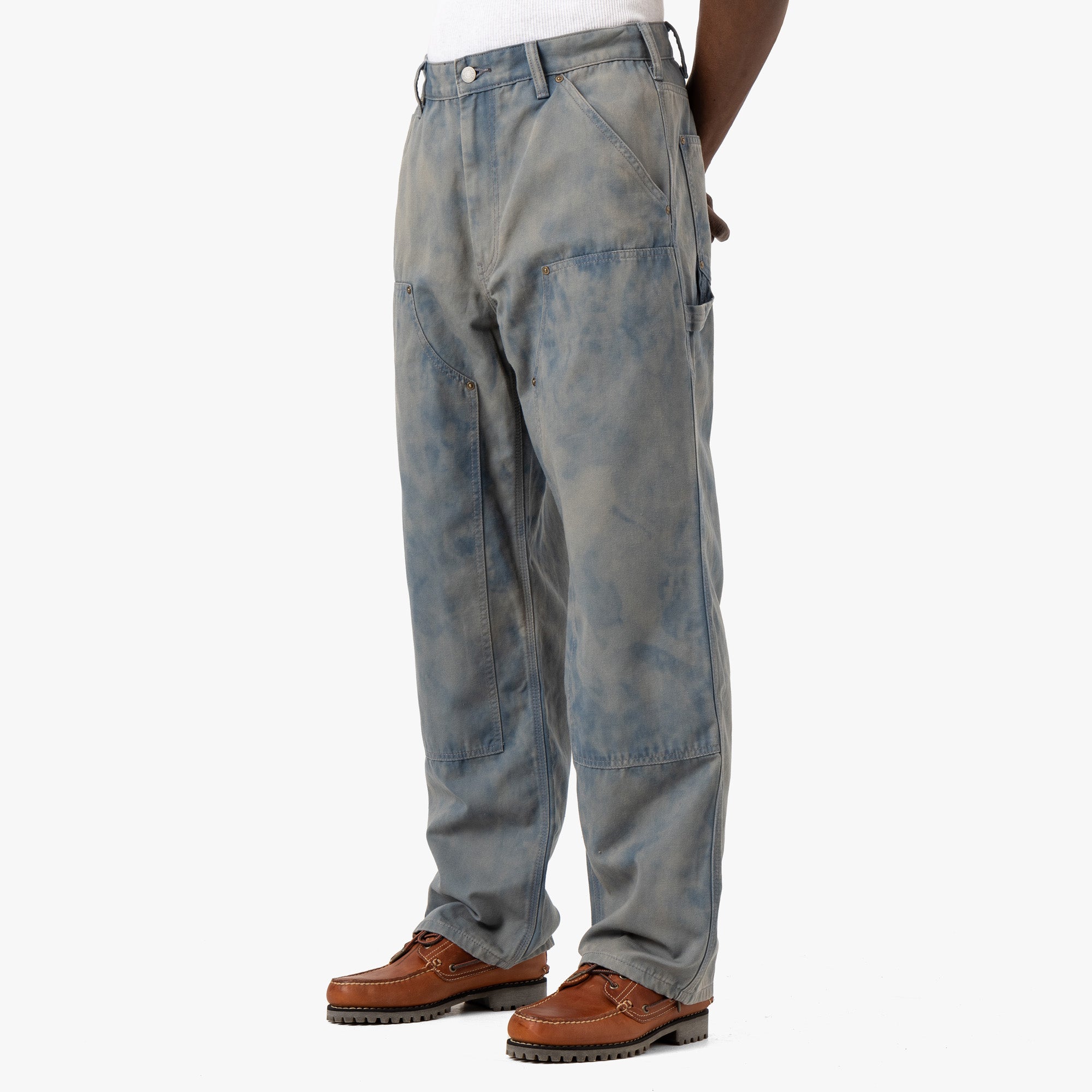  thisisneverthat Bleached Double Knee Pant / Blue、mySite、merchandisen