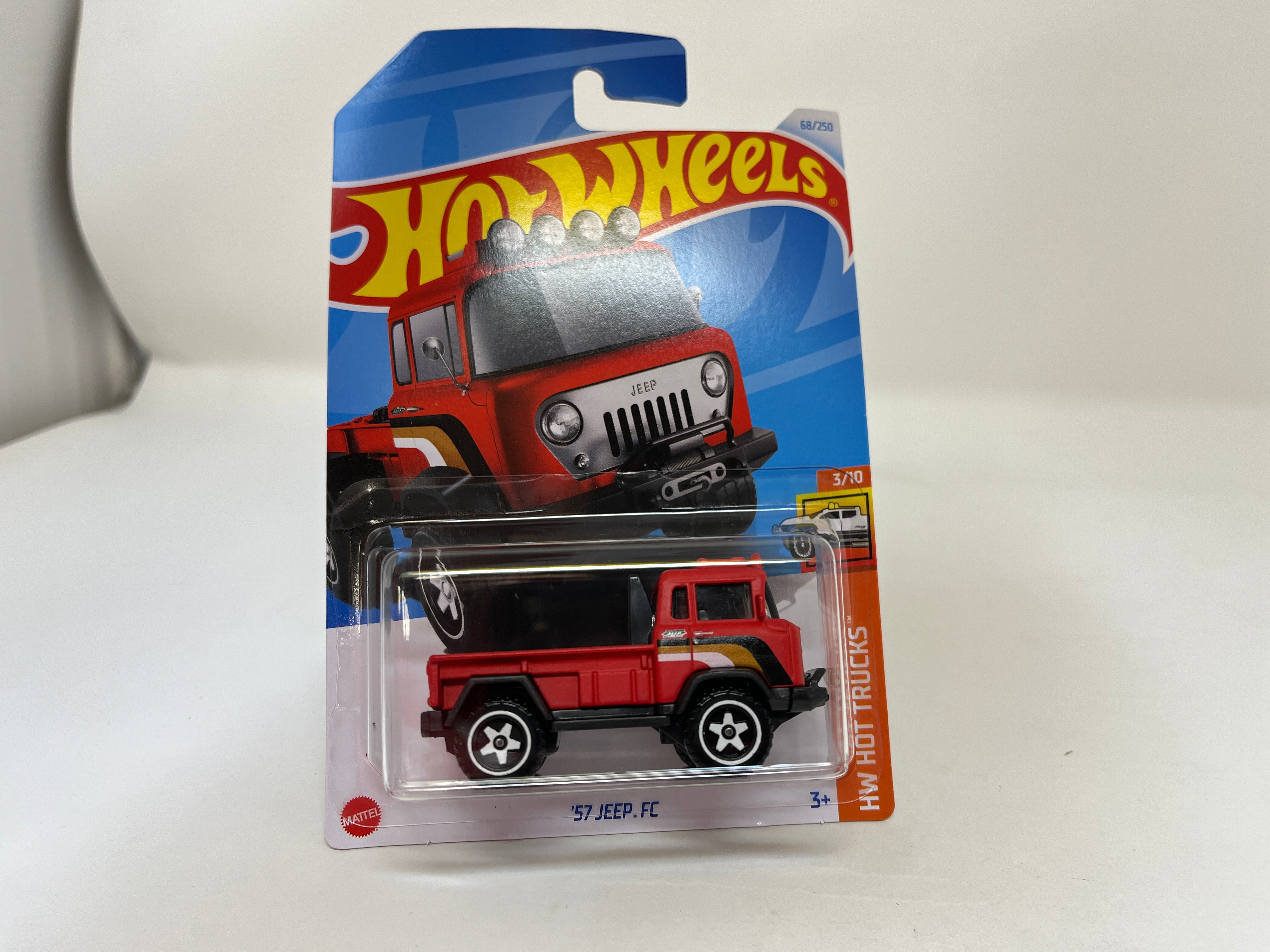 '57 Jeep FC #68 * RED * 2024 Hot Wheels Case J & H、mySite、hgirdovlk
