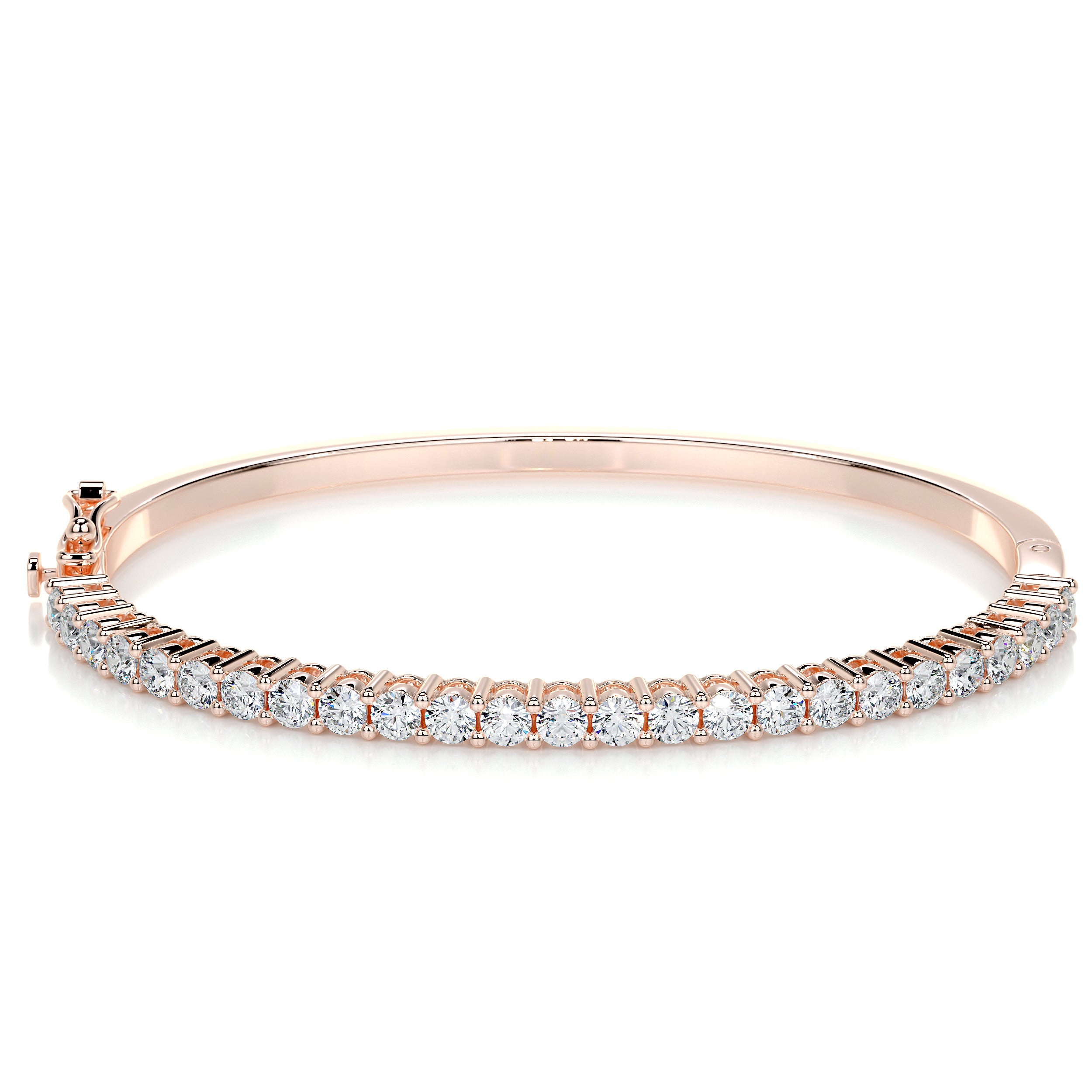 Karla Bangle Diamond Bracelet (2.5 Carat) -14K Rose Gold、mySite、hinf8tx79