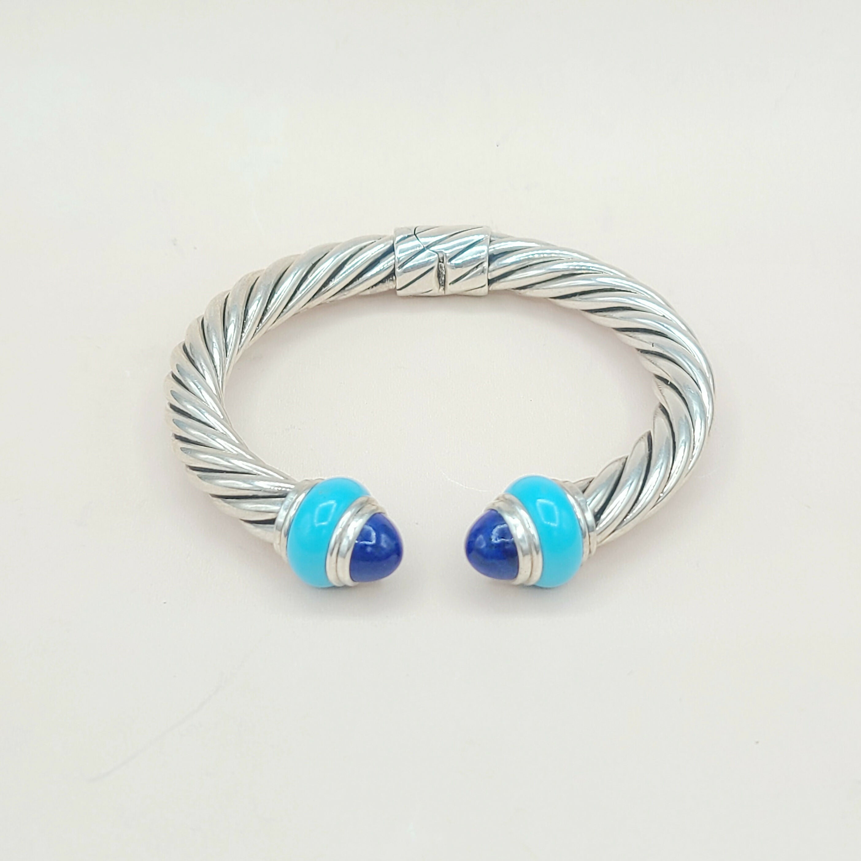 David Yurman Rondelle Cable Bracelet Lapis & Turquoise、mySite、hinf8tx79
