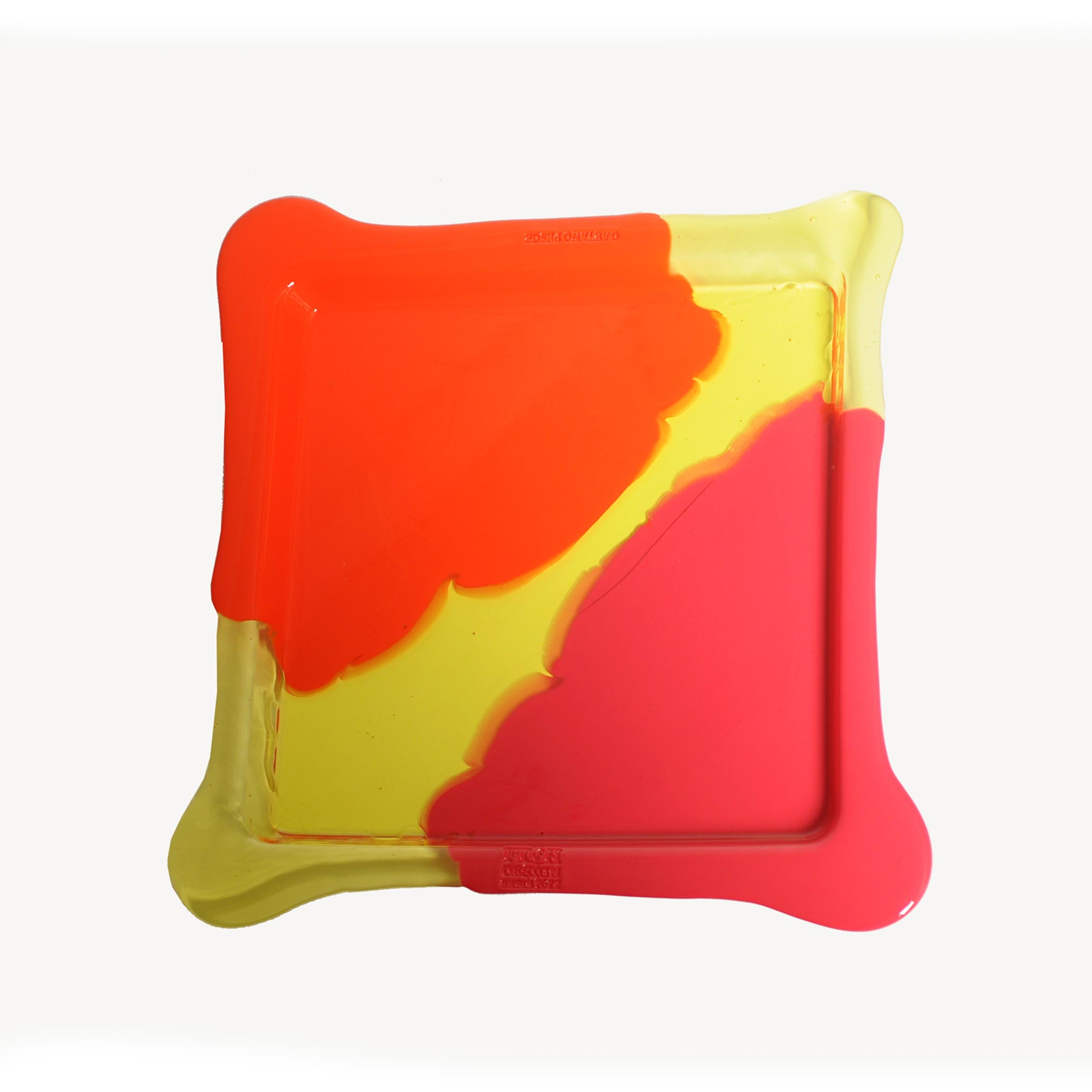 Resin Square Tray TRY-TRAY Red Set of Three by Gaetano Pesce for Fish Design、mySite、neckold