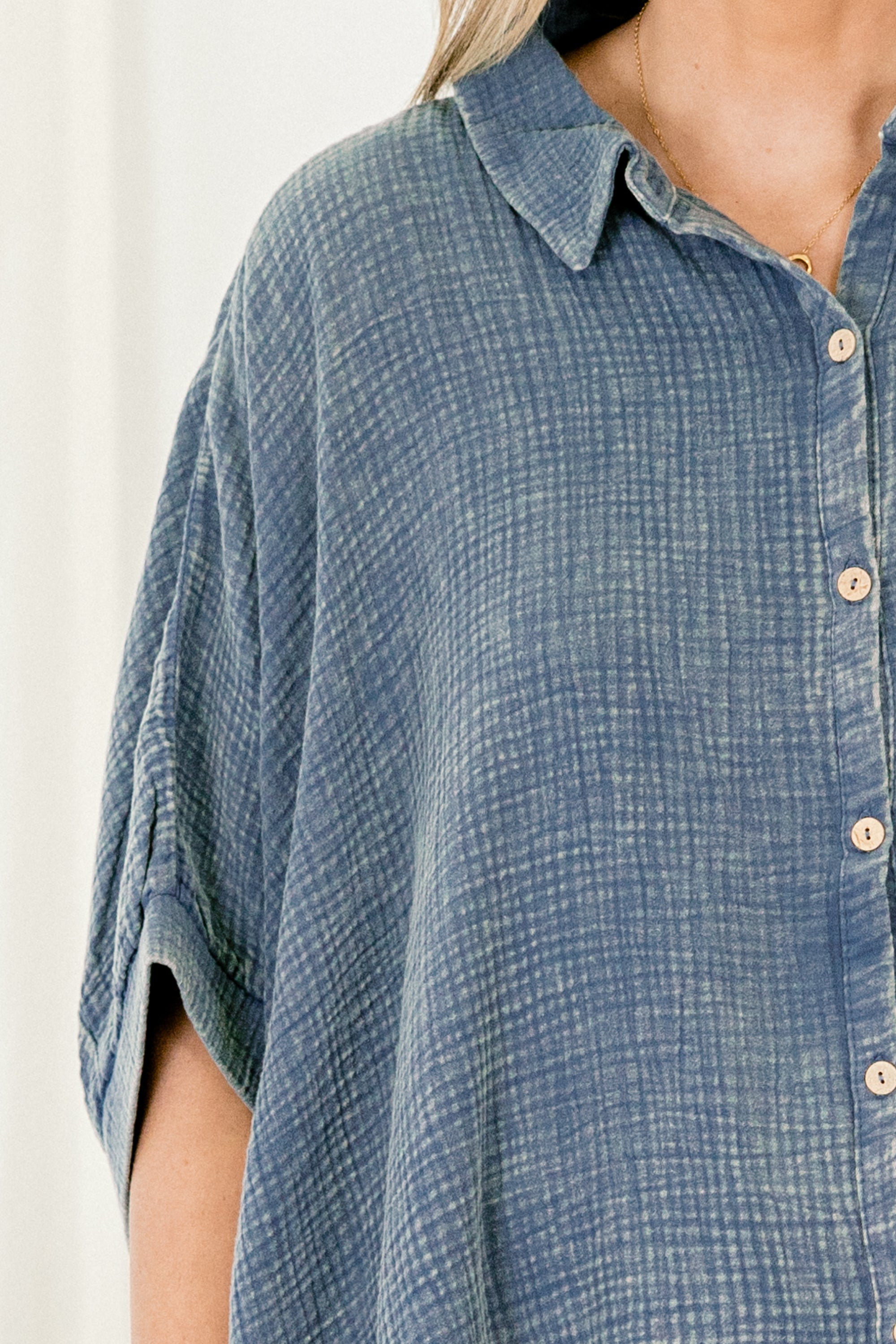  Wistful Weekend Top, Dusty Blue、mySite、justintrudeaud