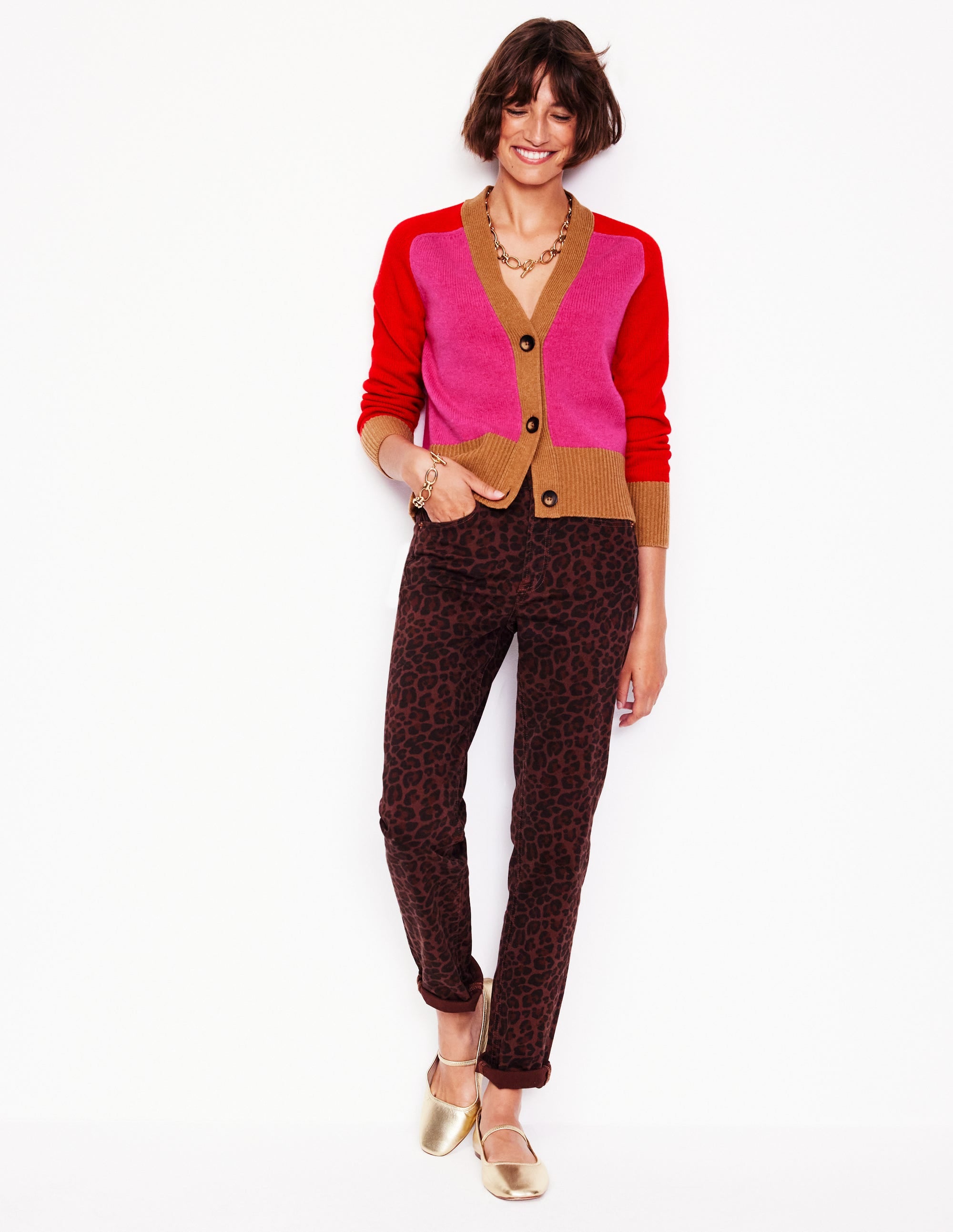  Olivia Merino Cardigan-Party Pink、mySite、ashleygrahame