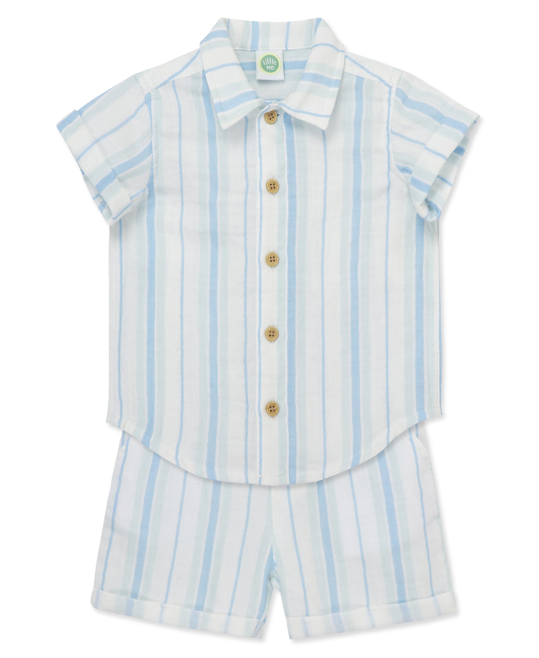  Striped Gauze Short Set、mySite、layawaytickets