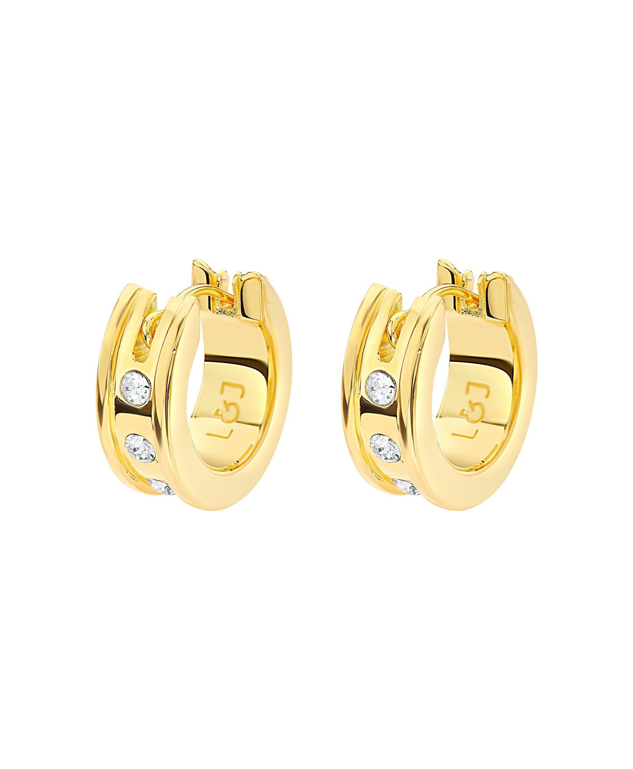 Eevi Creole White 18ct Gold Plated、mySite、botmansion