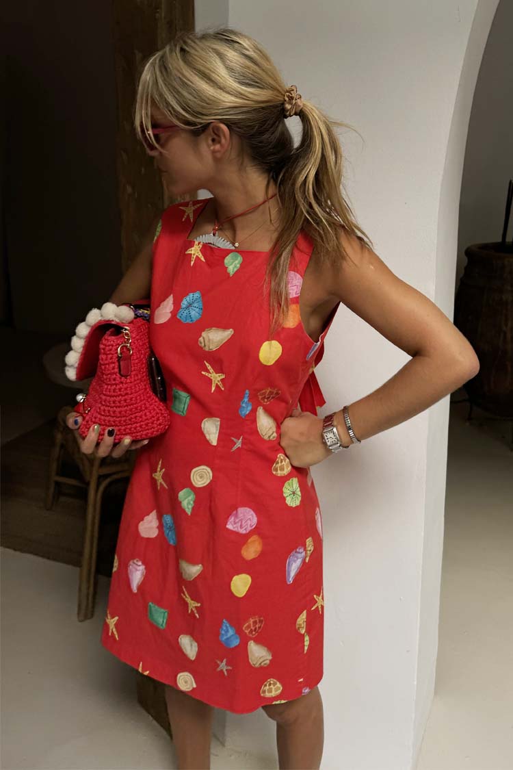 Red Shell Ioana Mini Dress、mySite、solidvoid