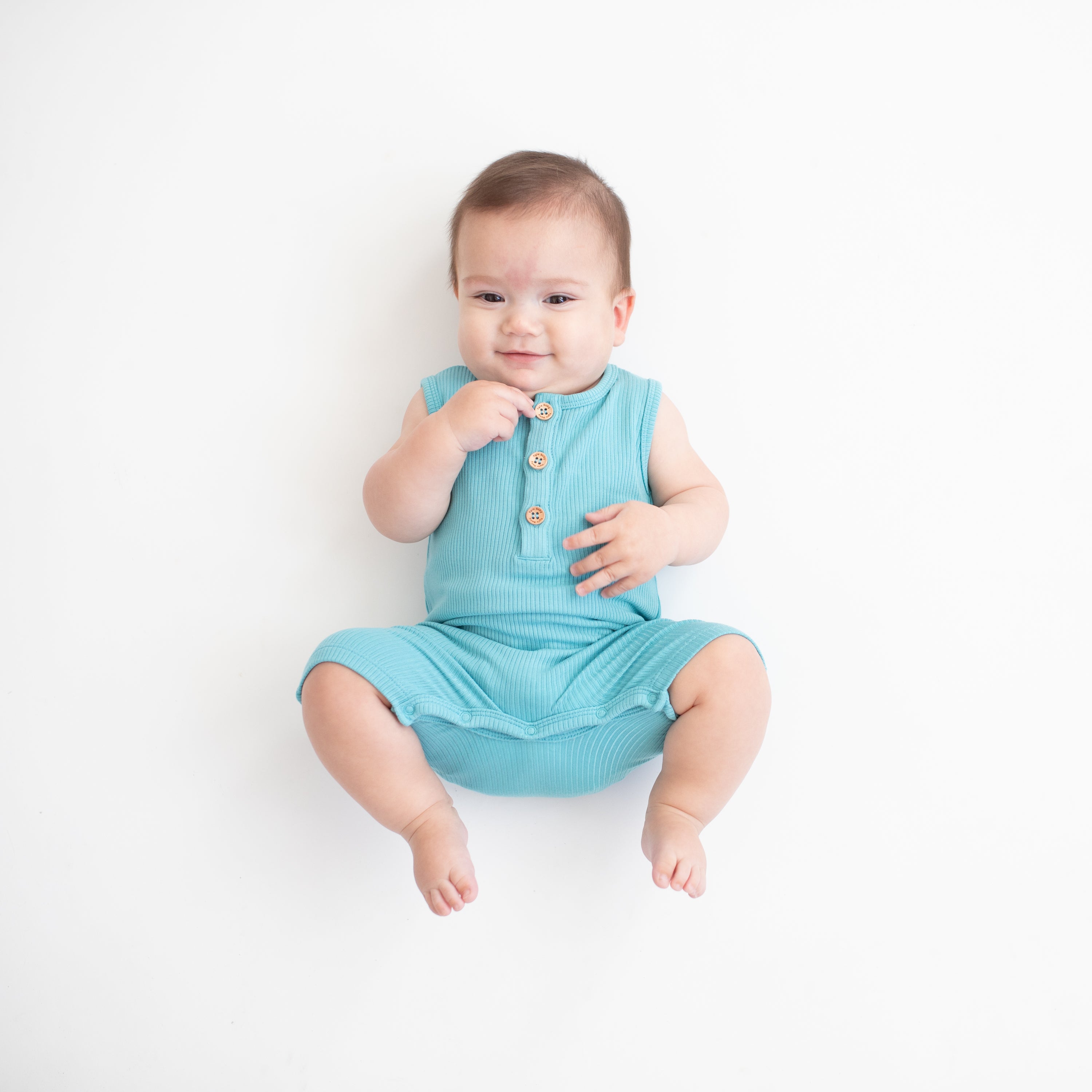  Ribbed Sleeveless Shortall in Makai、mySite、layawaytickets