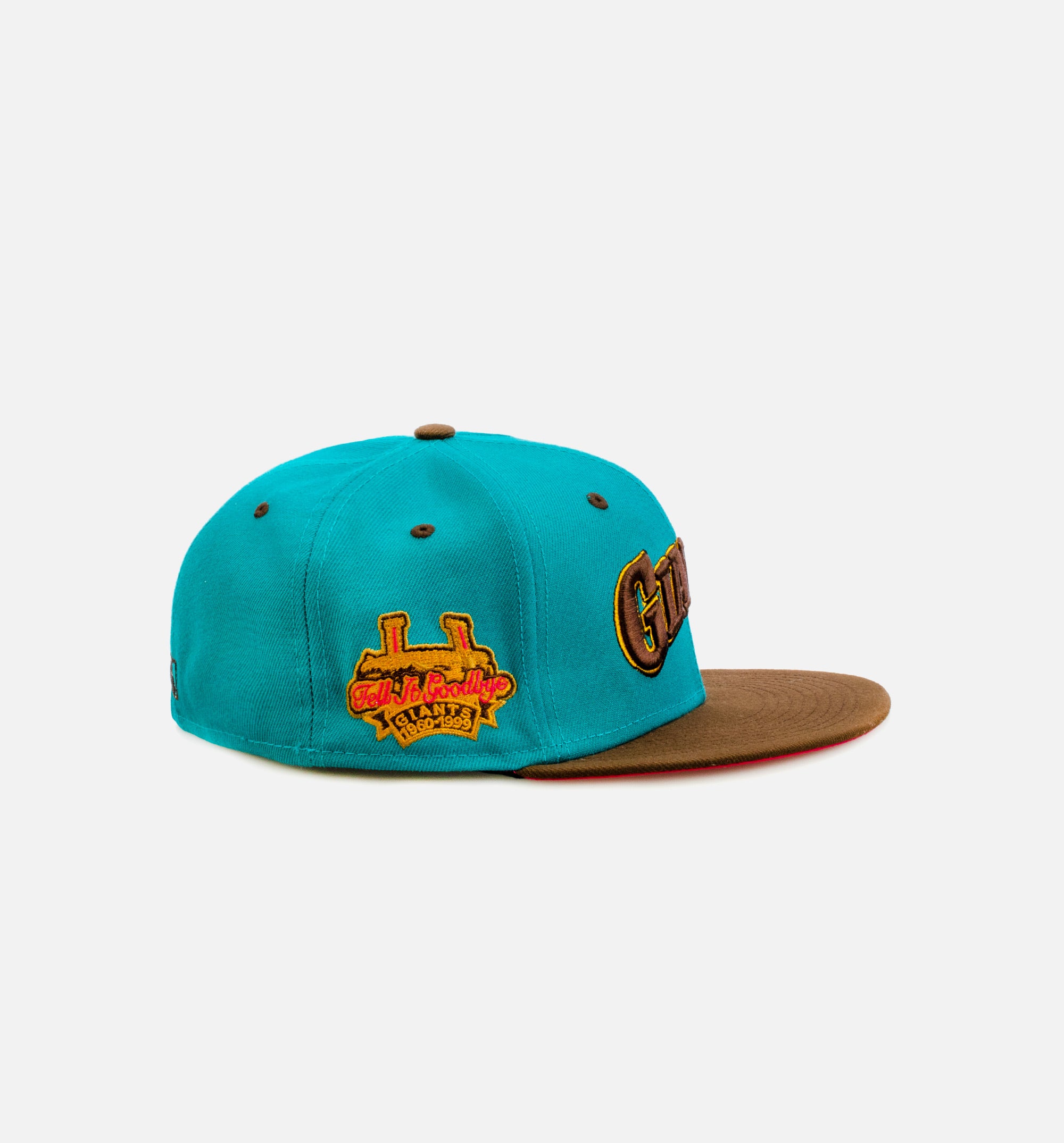 San Francisco Giants 59FIFTY Mens Fitted Hat - Teal Blue/Brown、mySite、dreamappss