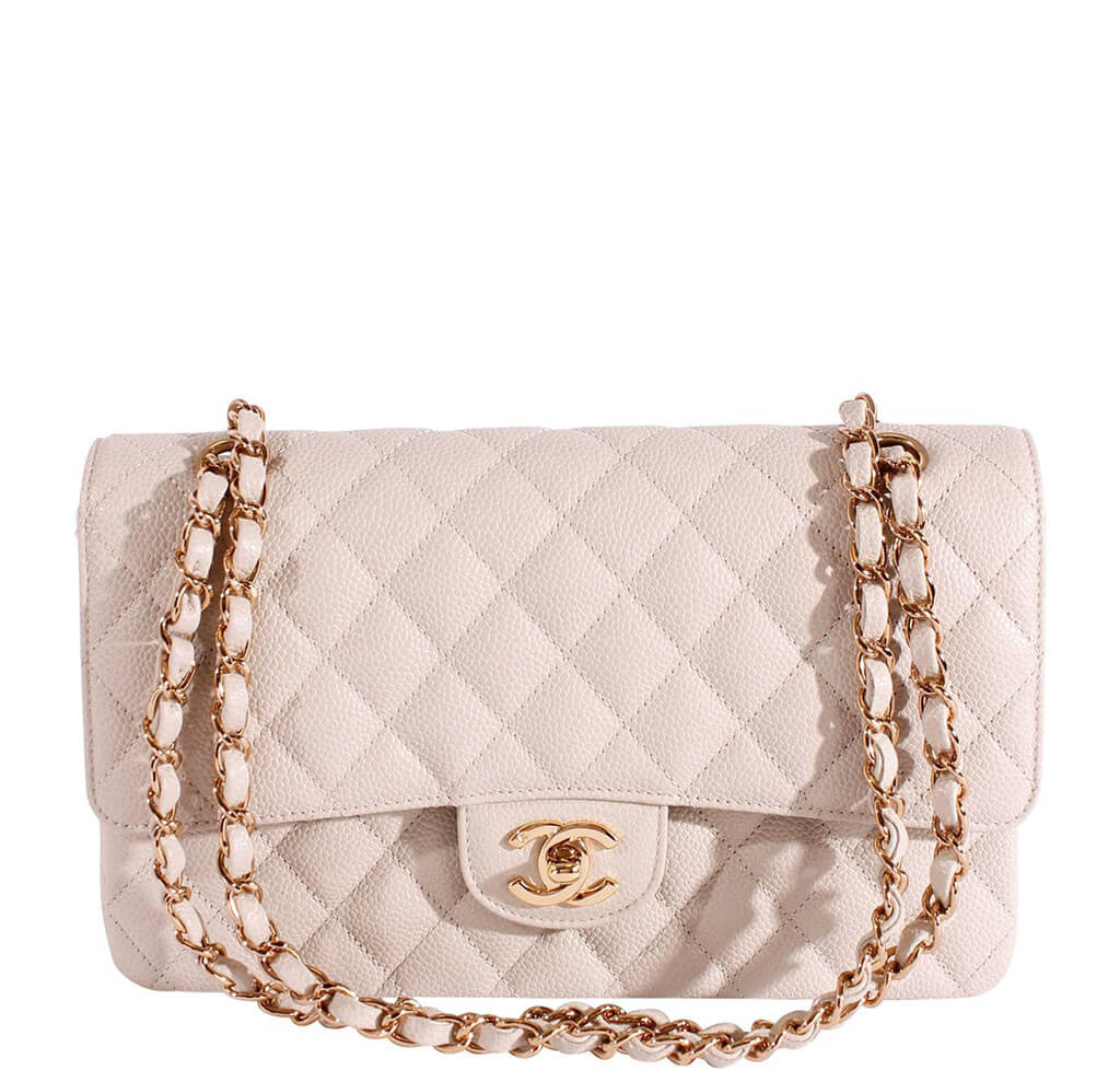 Chanel 2.55 Medium Bag Light Gray Caviar、mySite、garminoutage.com