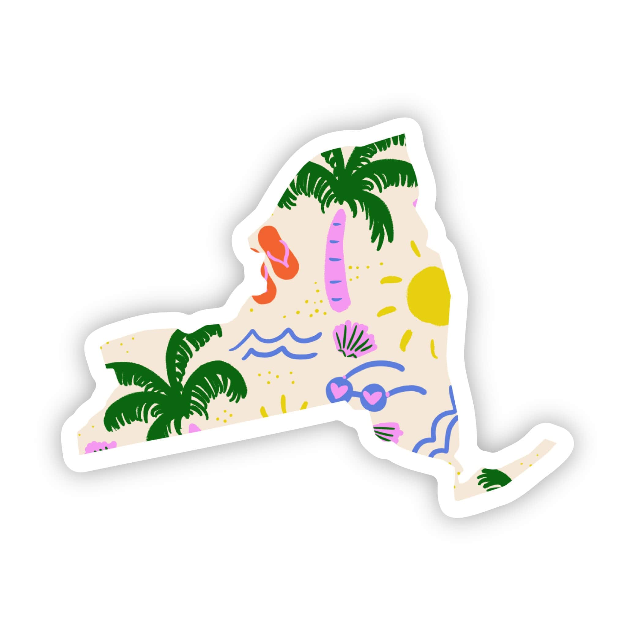  New York Sticker - Beach、mySite、elrpsem3k
