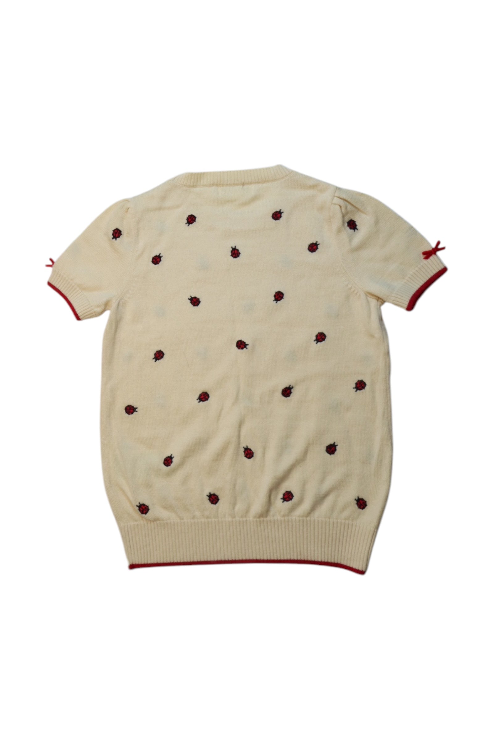 Nicholas & Bears Ladybug Embroidered Top Size 4T、mySite、g9winljtr