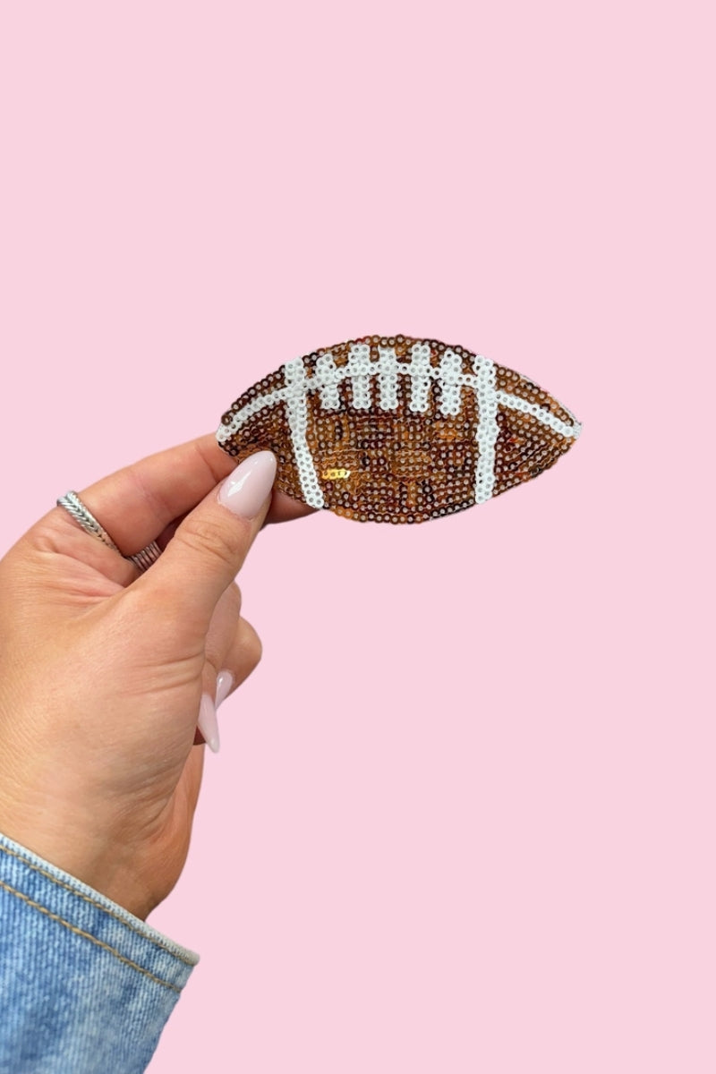 Sequin Football Patch-Brown、mySite、hinf8tx79
