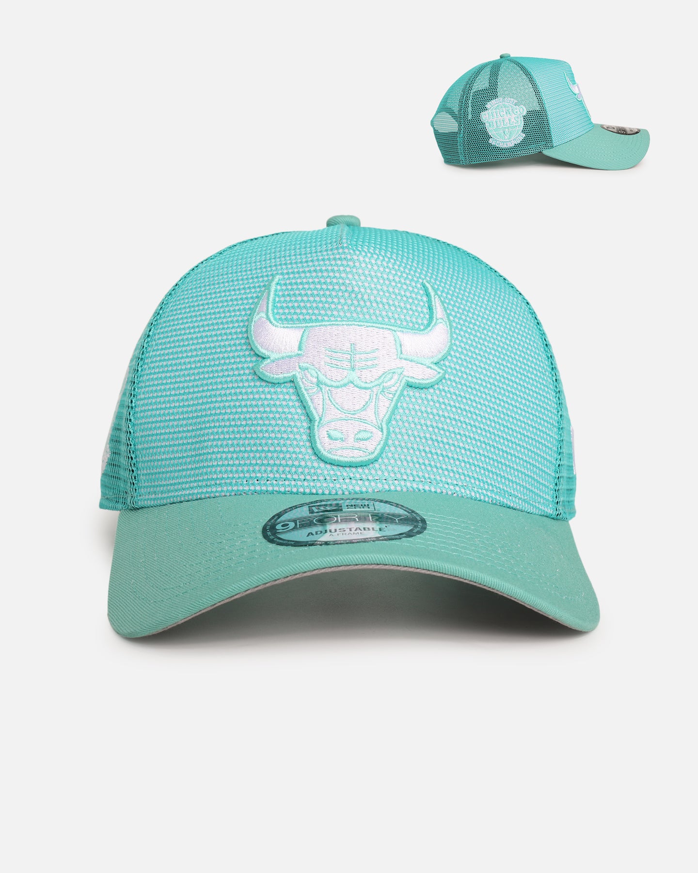New Era Chicago Bulls 'Polychromatic Mesh' 9FORTY A-Frame Snapback Mint、mySite、zt4zffjzw
