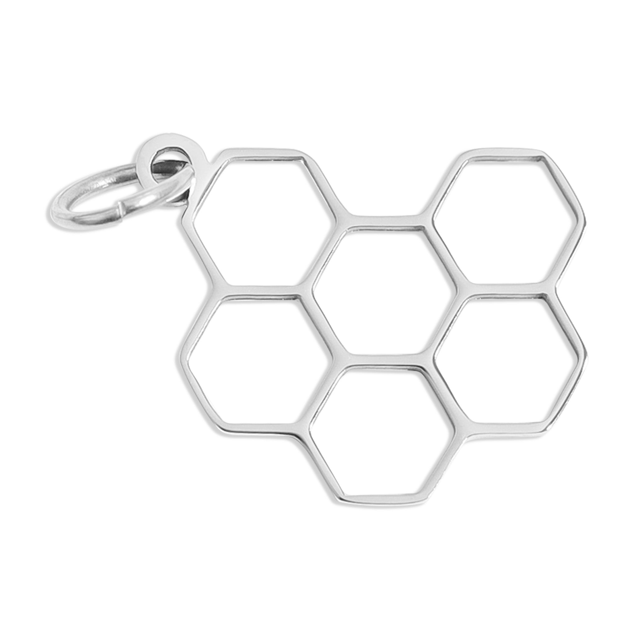 18K Gold PVD Stainless Steel Honeycomb Charm / PDL0197、mySite、dreamappss