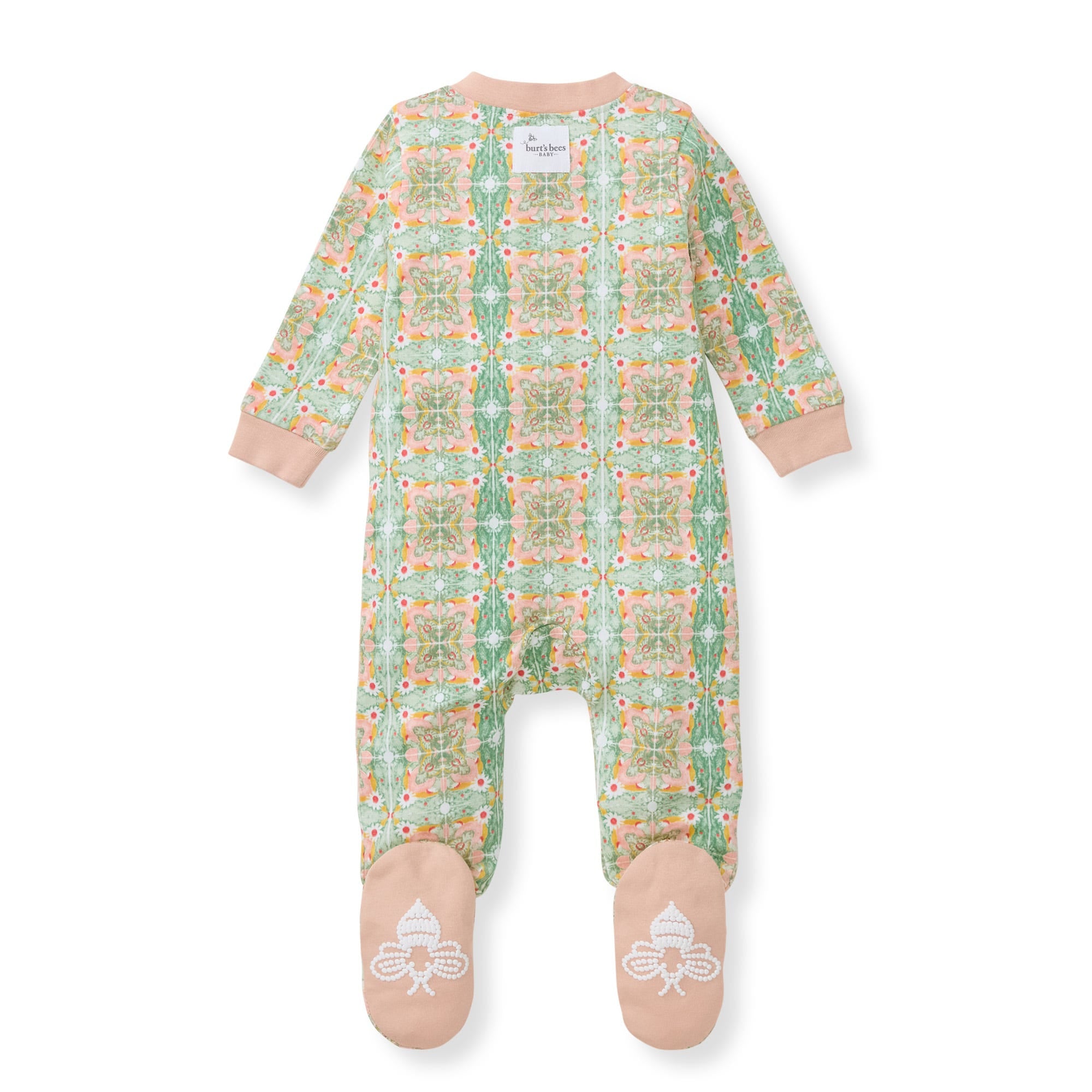 Floral Tile Organic Cotton Girl Sleep & Play、mySite、g9winljtr