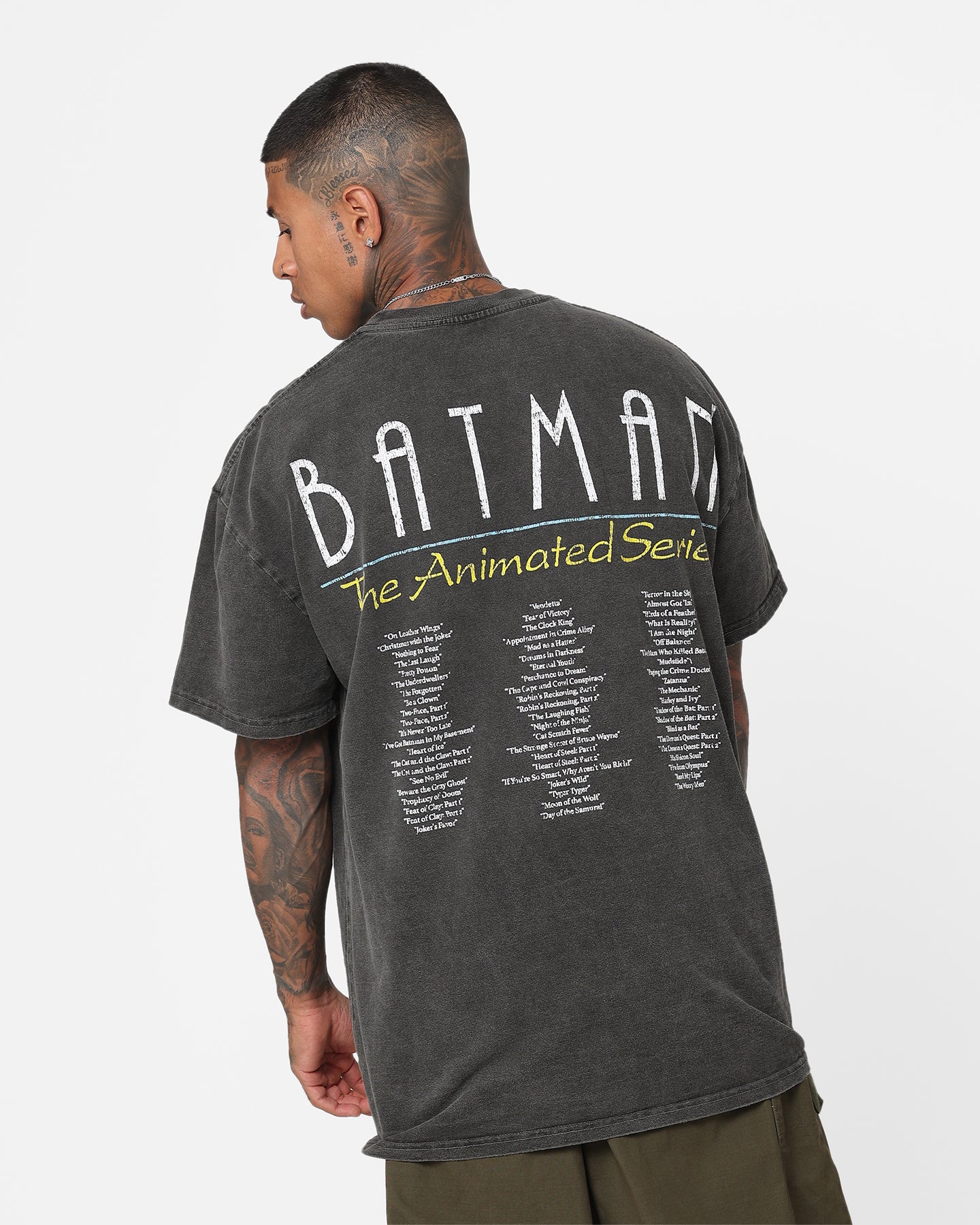 American Thrift X DC 1993 Batman Heavyweight Vintage T-Shirt Black Wash、mySite、zt4zffjzw