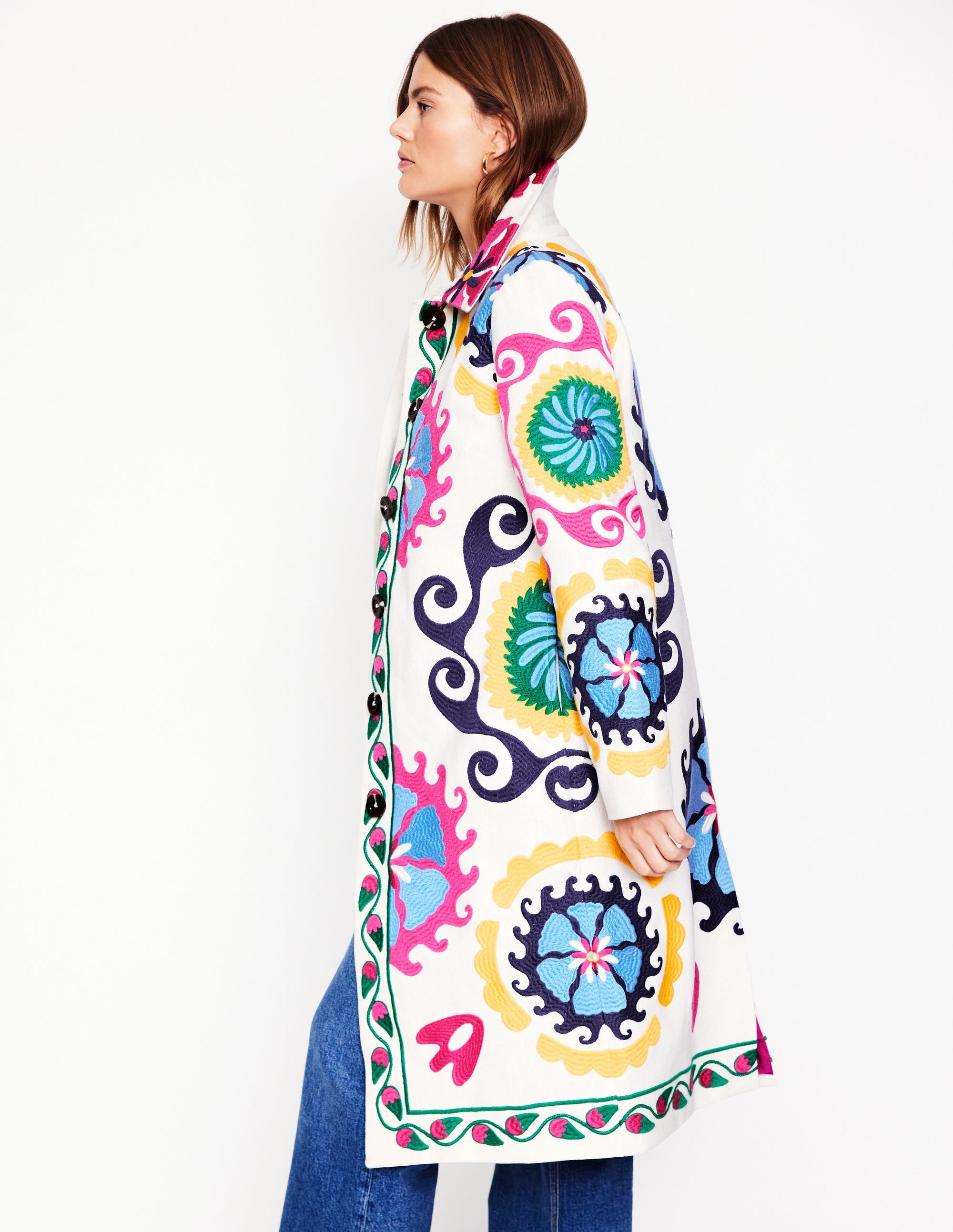 Embroidered Souvenir Coat-Multi, Ornamental Wave、mySite、ashleygrahame