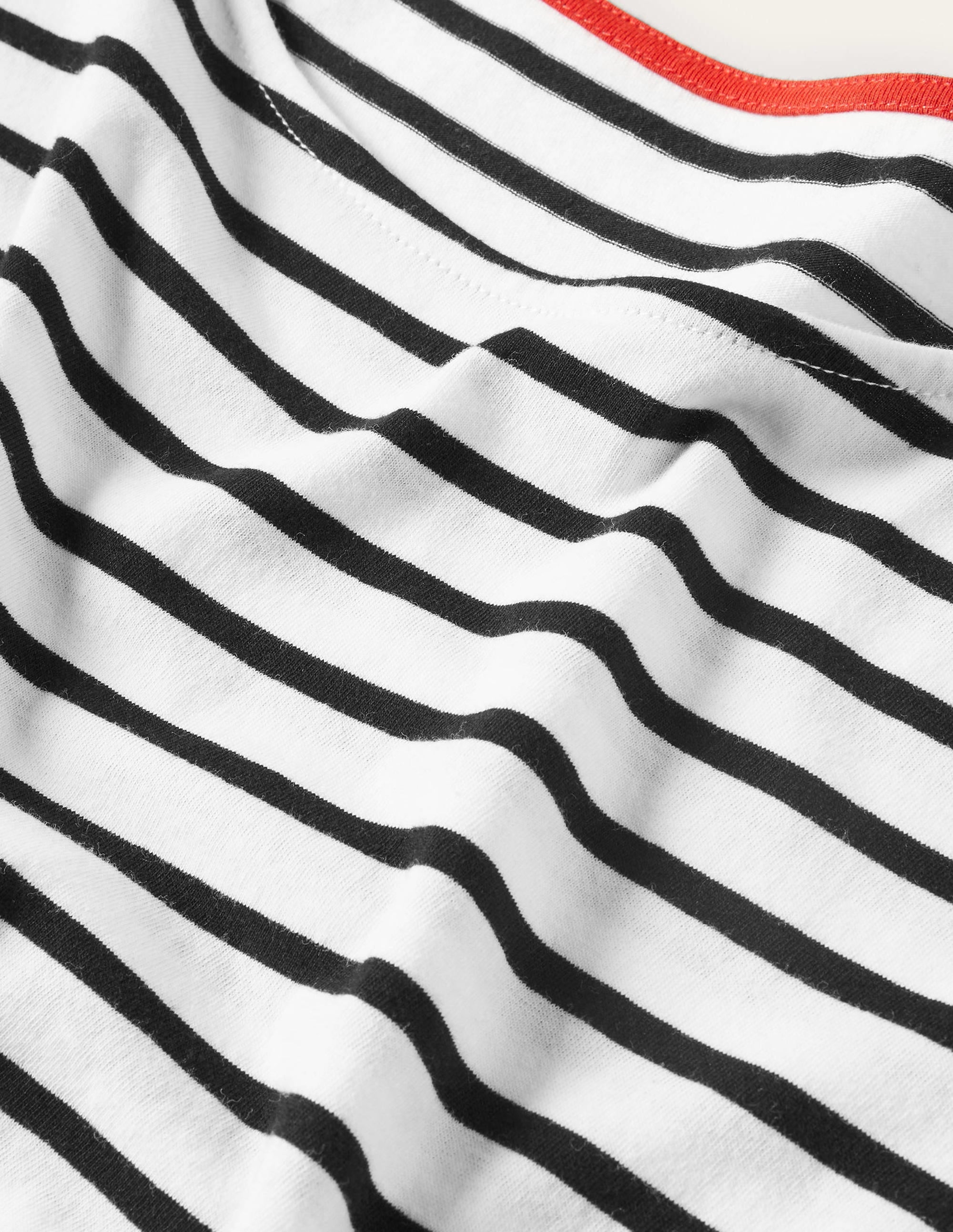  Short Sleeve Breton T-Shirt-Ivory / Black Stripe、mySite、ashleygrahame