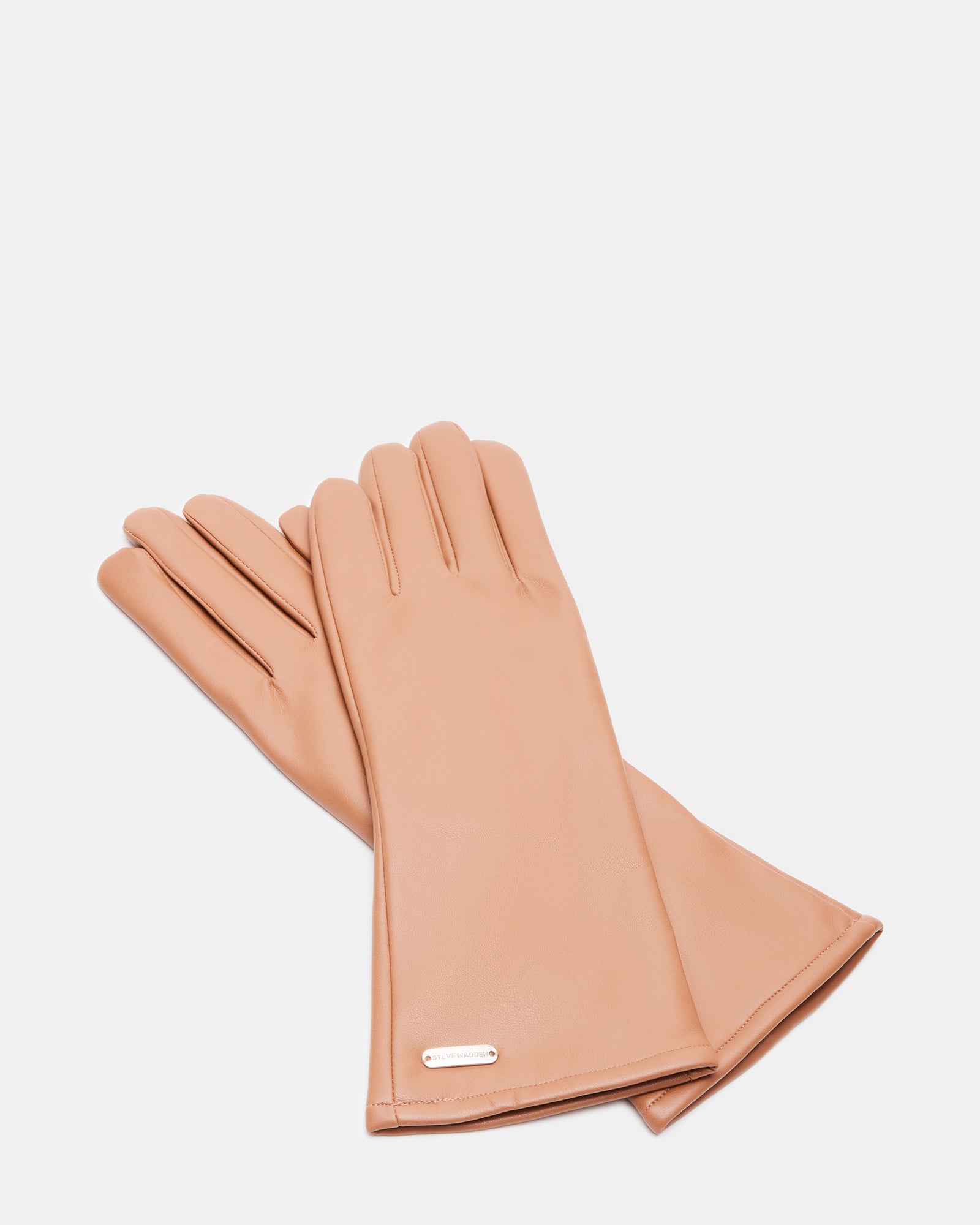 FAUX LEATHER FOREARM GLOVES TAN、mySite、gtrtttuynbv