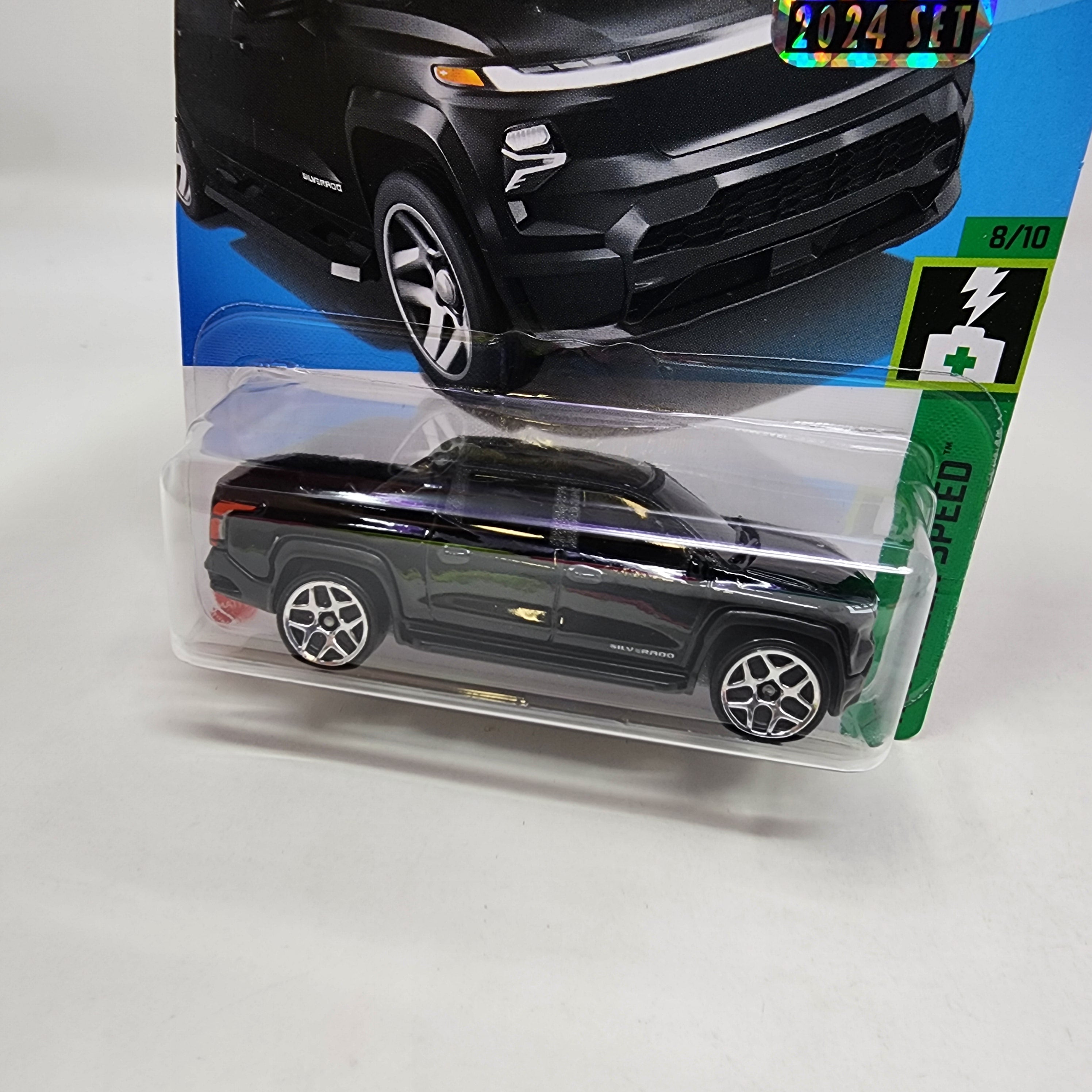 Silverado EV RST #110 * Black * 2024 Hot Wheels Basic w/ Factory Holo、mySite、hgirdovlk