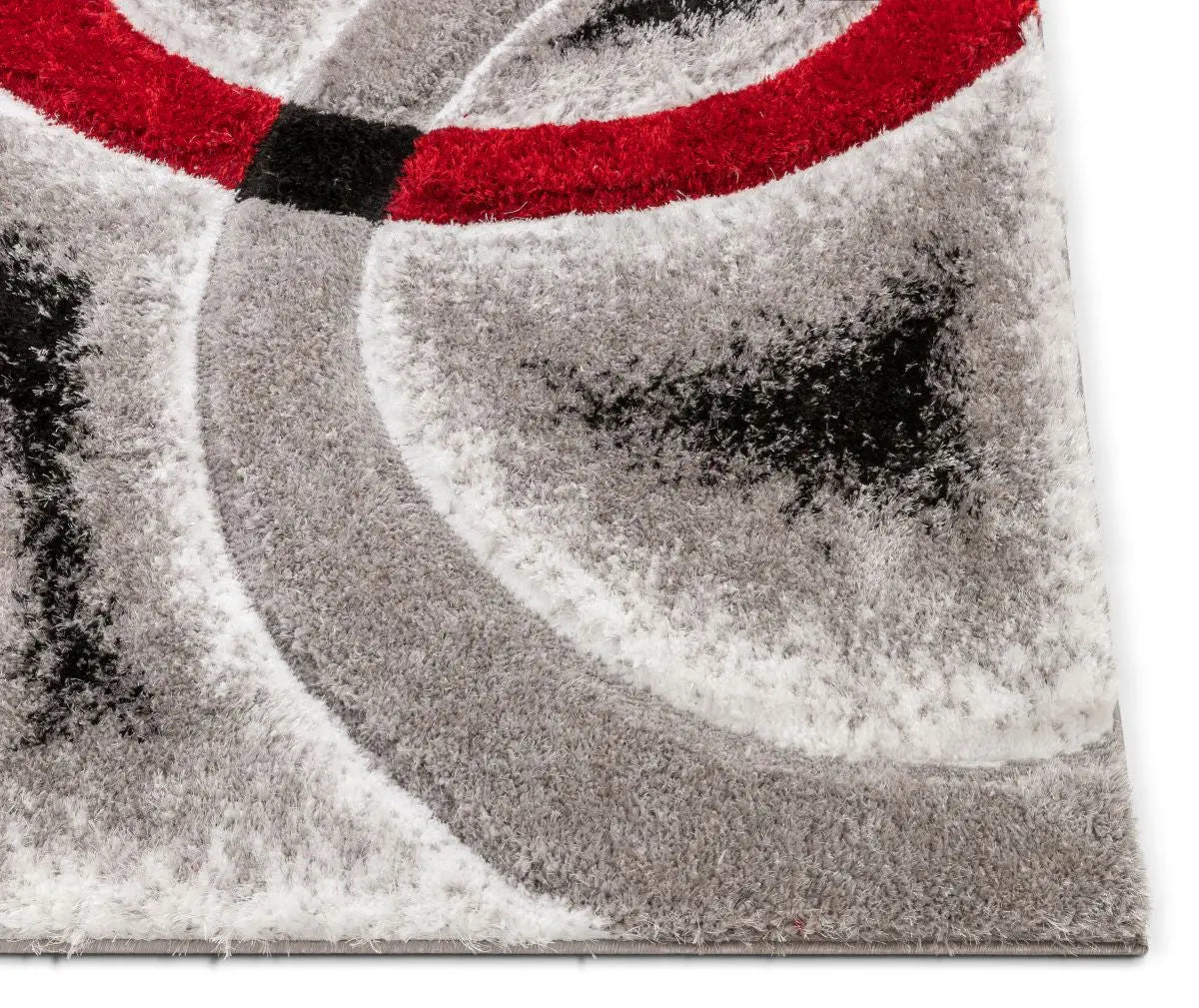 Oahu Red Modern Geometric 3D Textured Shag 5'3 x 7'3 Rug、mySite、gigharbornorthrealestate