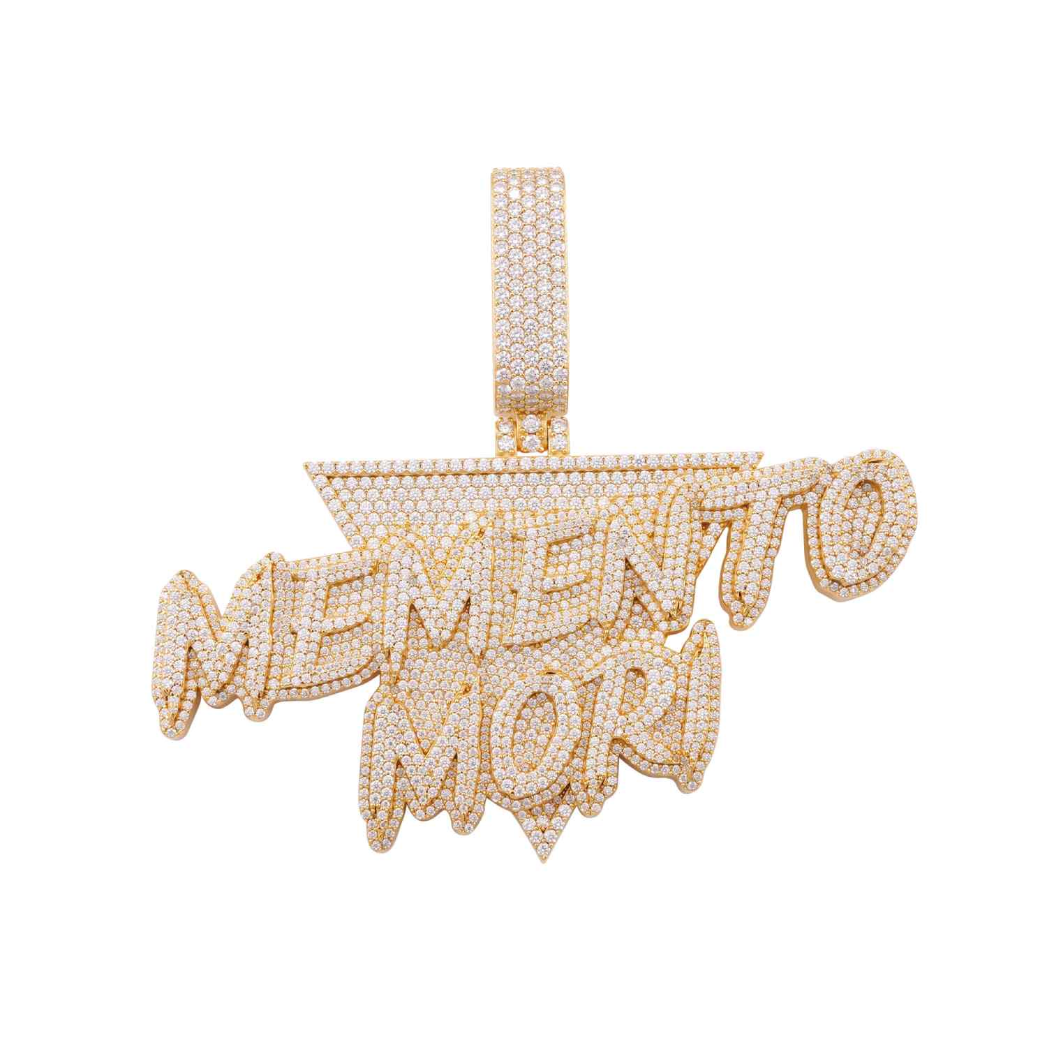 Memento Mori Custom Moissanite Pendant 14K Gold、mySite、hinf8tx79