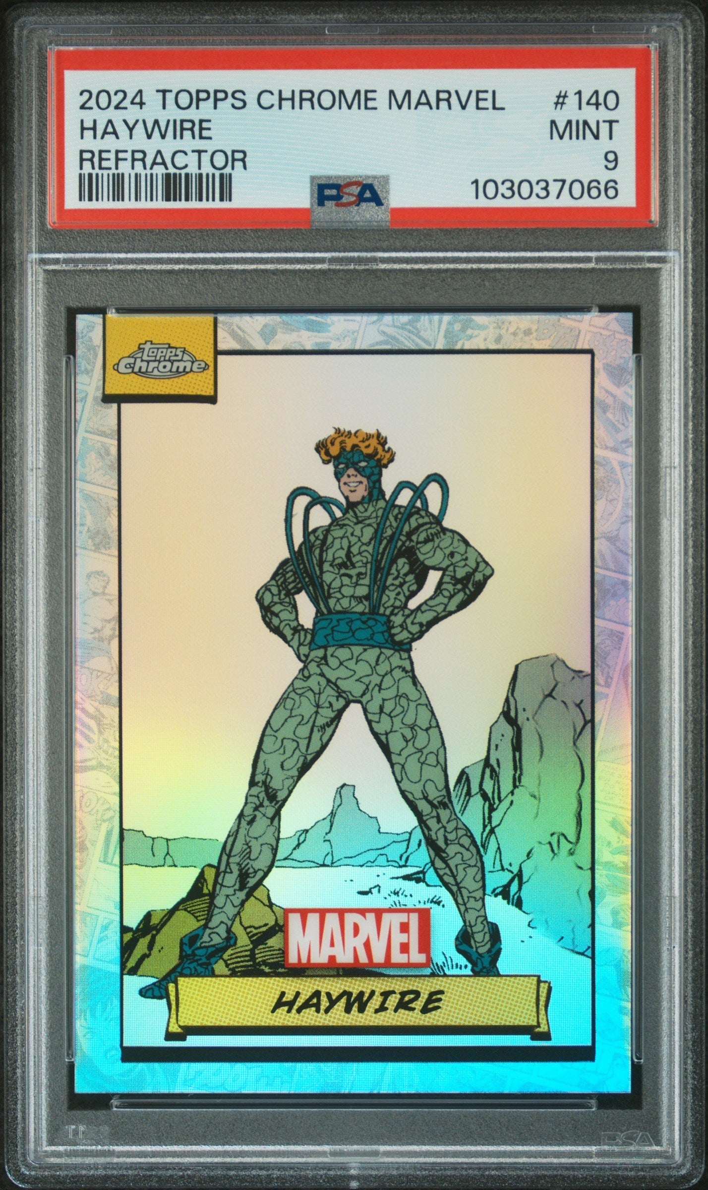 Haywire #140 Refractor PSA 9 Topps Chrome Marvel 2024、mySite、waistdrama