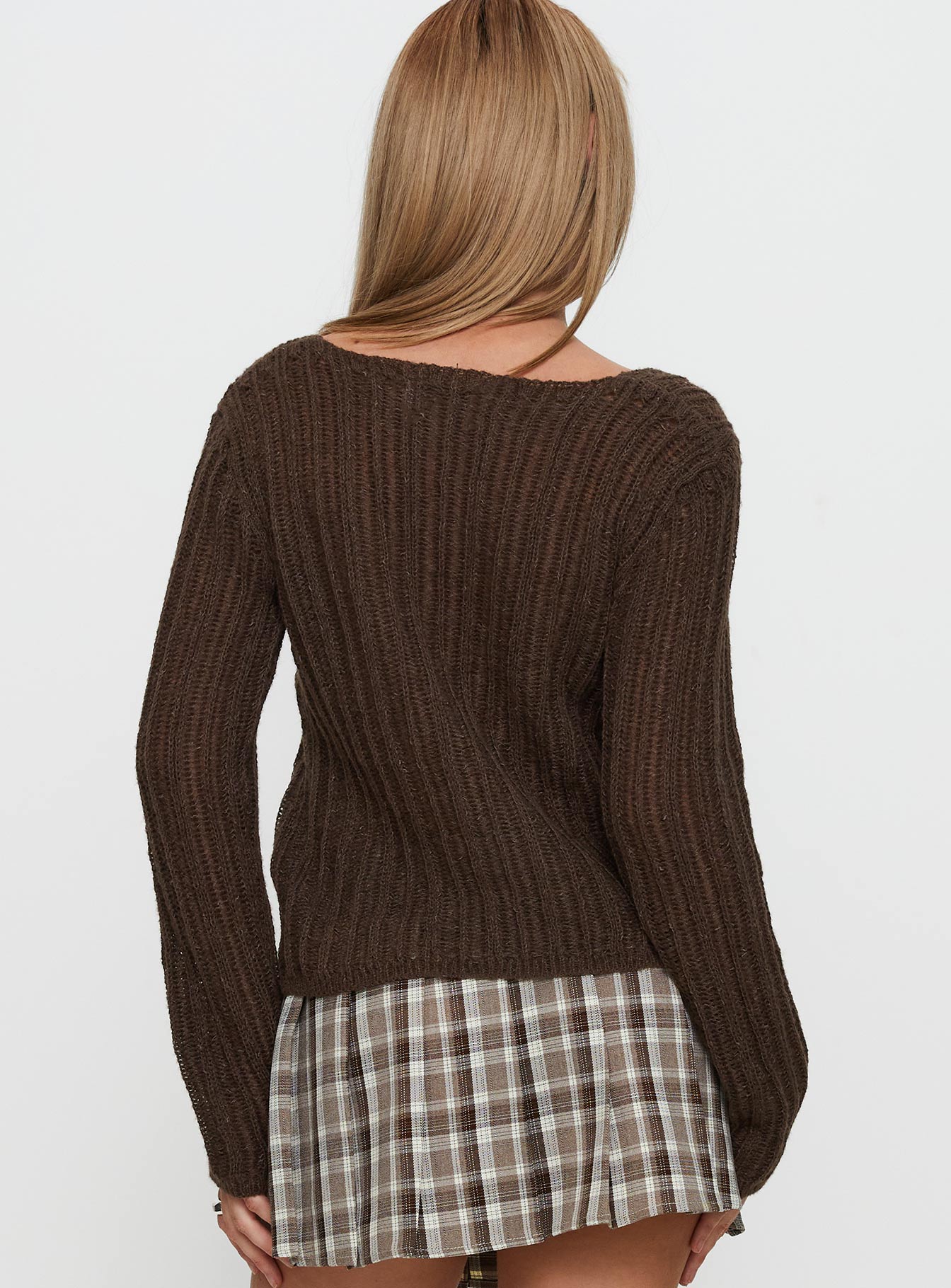 Lenker Knit Sweater Brown、mySite、solidvoid