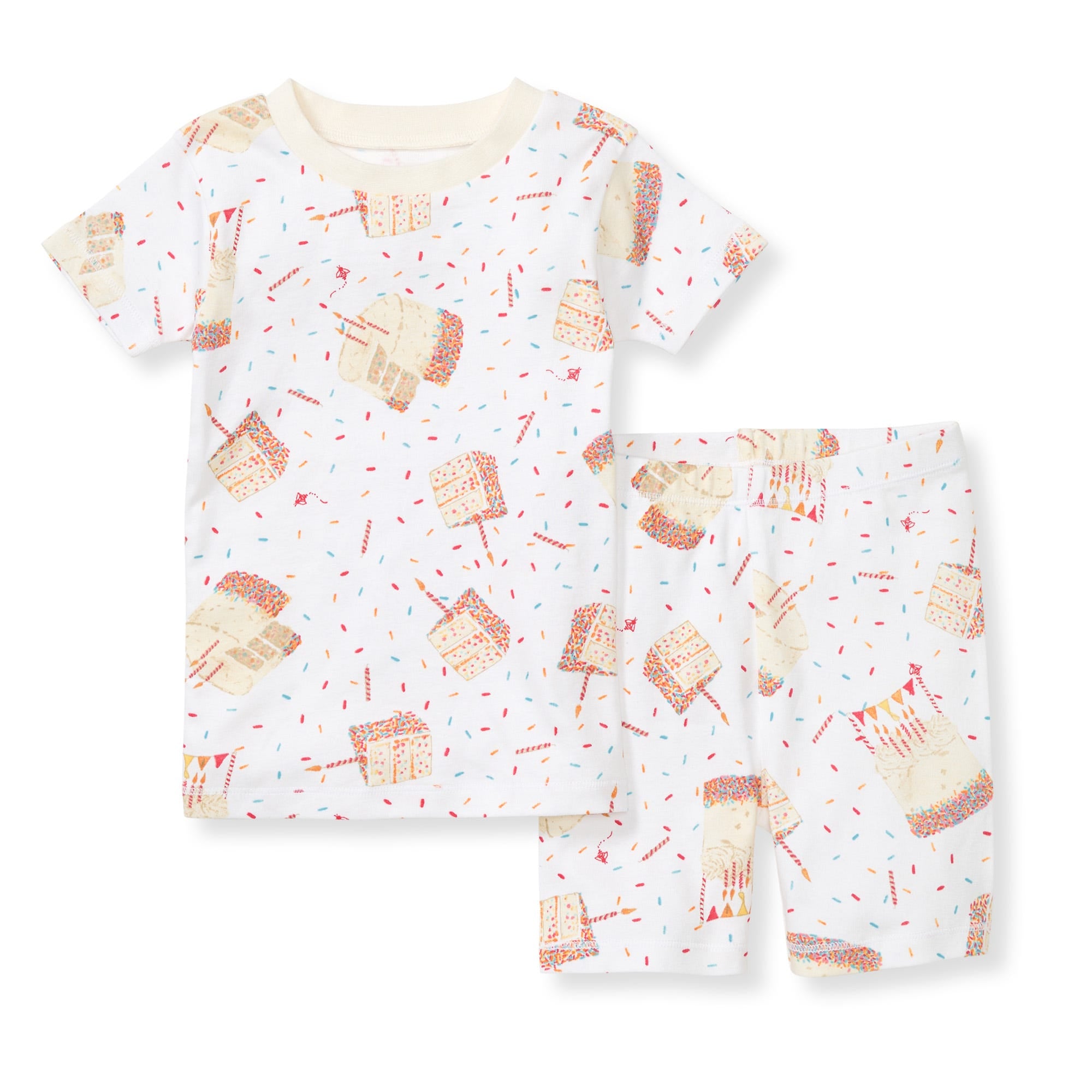  Birthday Cake Organic Two-Piece Short Sleeve Pajamas、mySite、layawaytickets