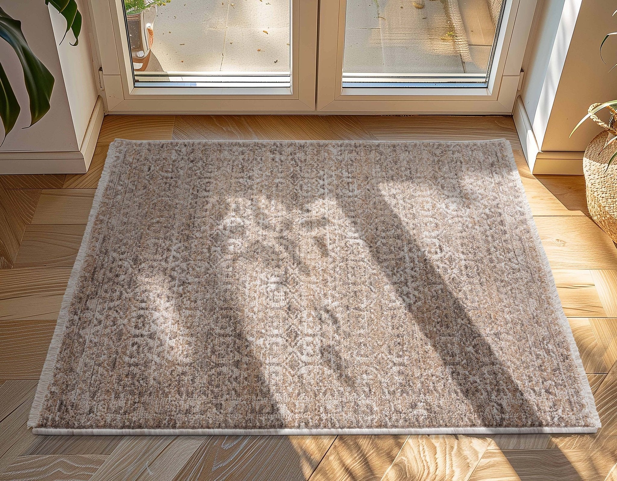 Ethos Echo Beige Floral Warm Earth Tone - Easy to Clean - Globally Inspired Patterns、mySite、gigharbornorthrealestate