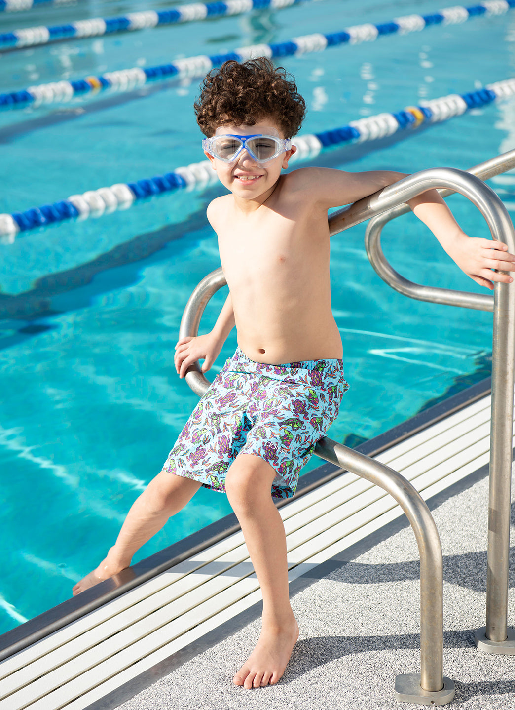 Dolfin Boys' Ribbit Swim Trunks (Toddler, Little Kid)、mySite、noshort