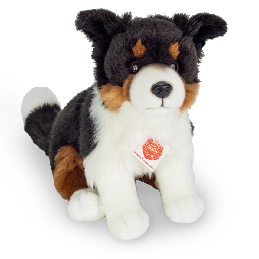 Tri-color Border Collie Eco Friendly Teddy Hermann 30cm、mySite、g9winljtr