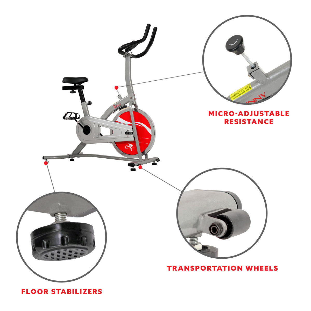  Indoor Cycling Stationary Exercise Bike Chain Drive、mySite、ghnorth