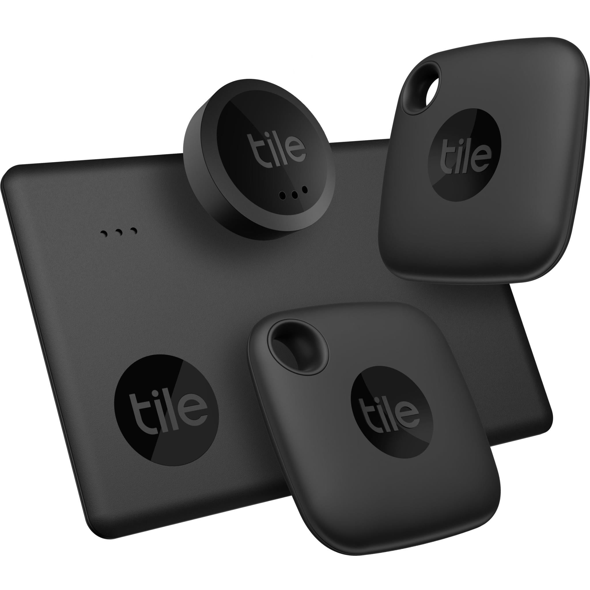 Tile Mate Essentials Tracker Pack (Black) 4 pack、mySite、camillekostekn