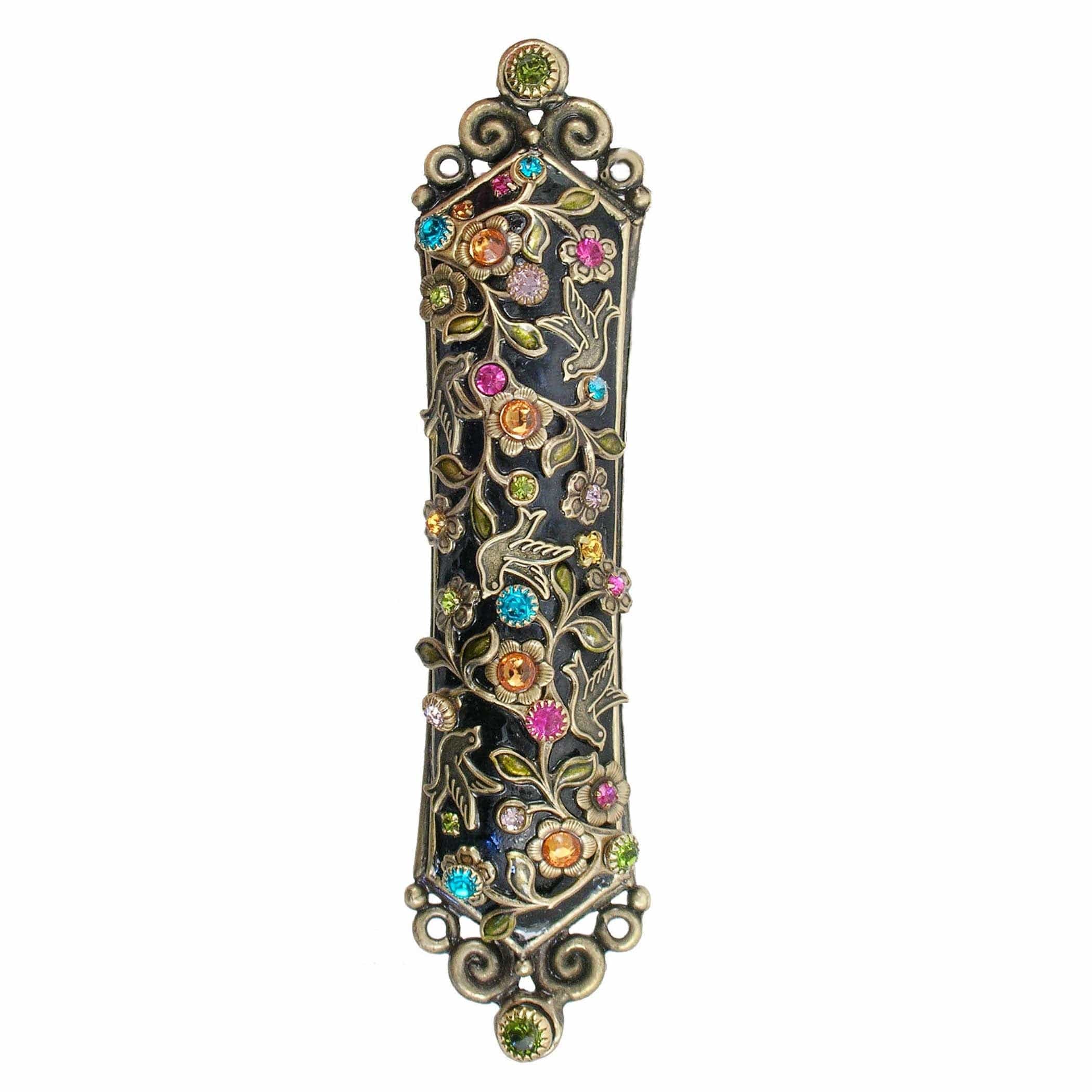 Swarovski Crystals Midnight Garden Mezuzah by Michal Golan、mySite、topwebapps