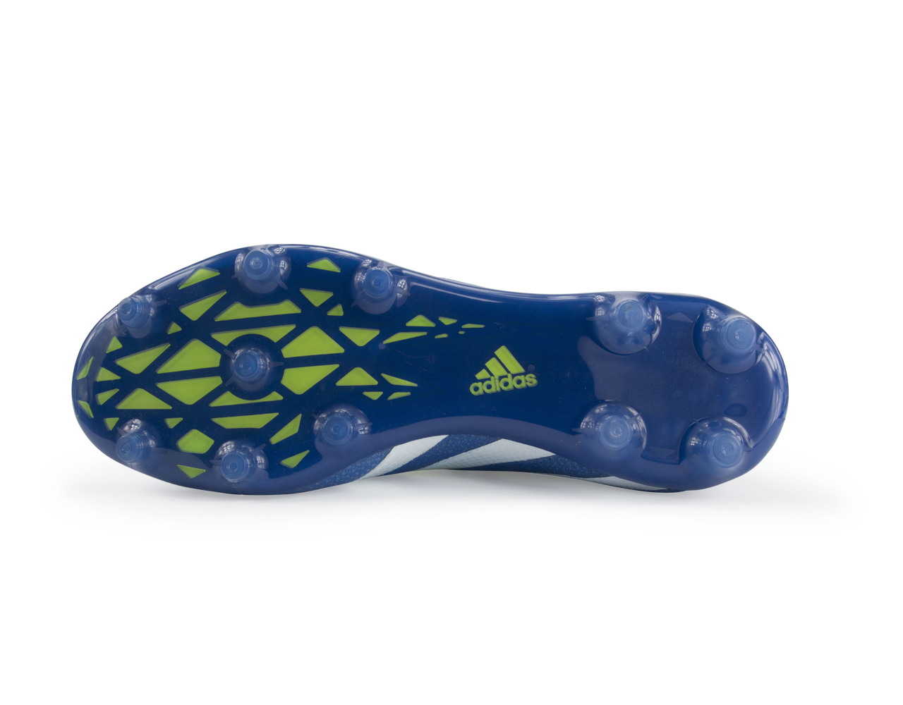 adidas Men's ACE 16.2 Primemesh FG/AG Blue/White/Solar Slime、mySite、noshort