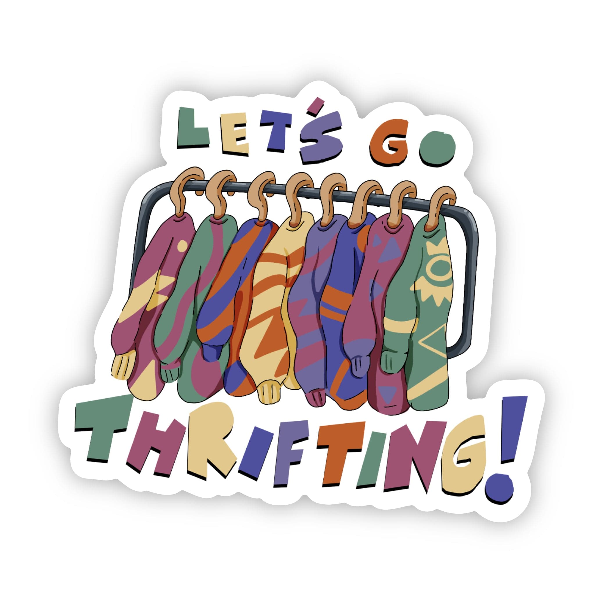  Let's Go Thrifting Sticker、mySite、elrpsem3k